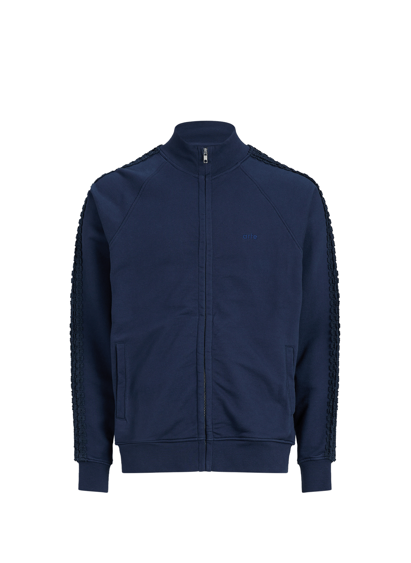 Veste droite col montant en coton ARTE ANTWERP Bleu