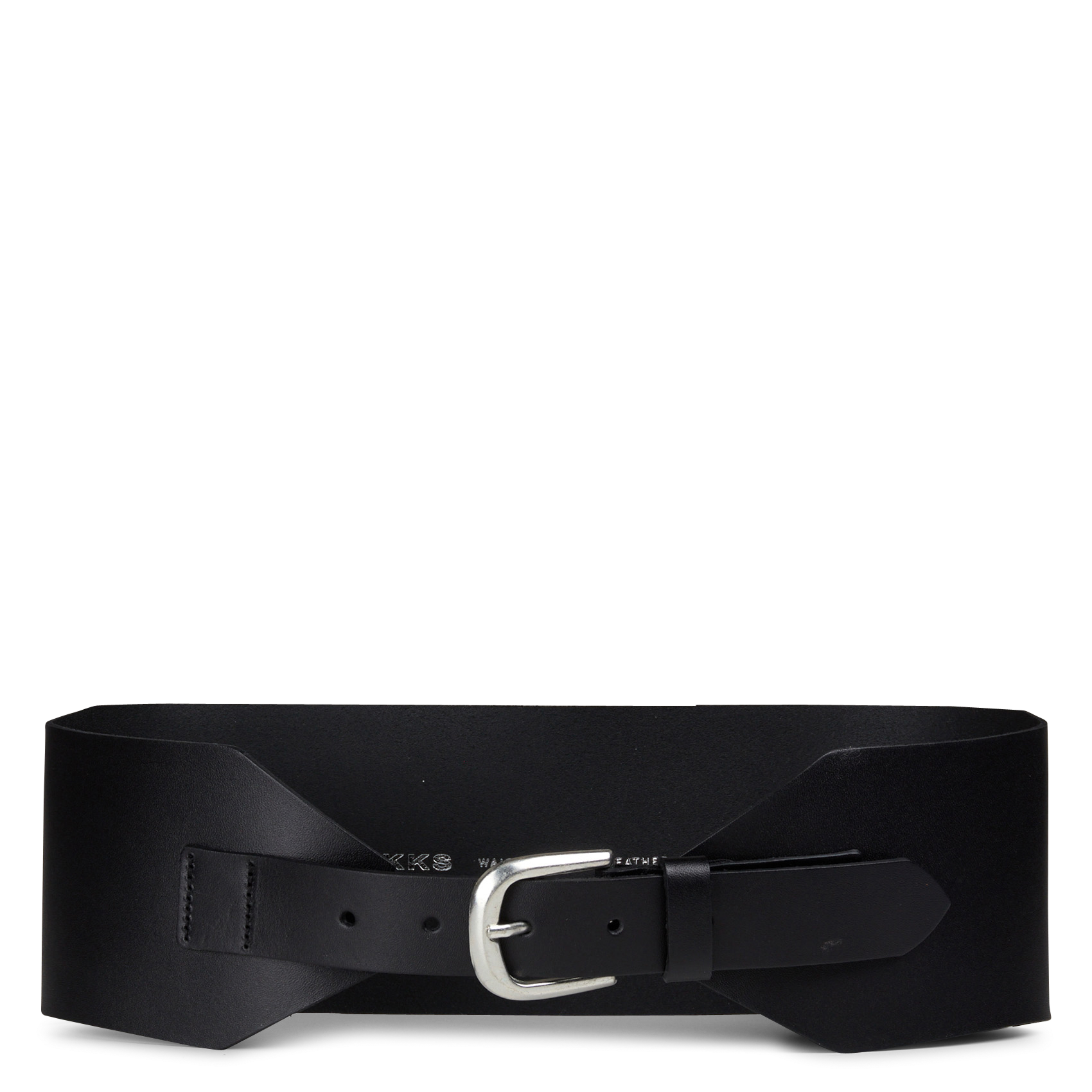 Ceinture large en cuir IKKS Noir