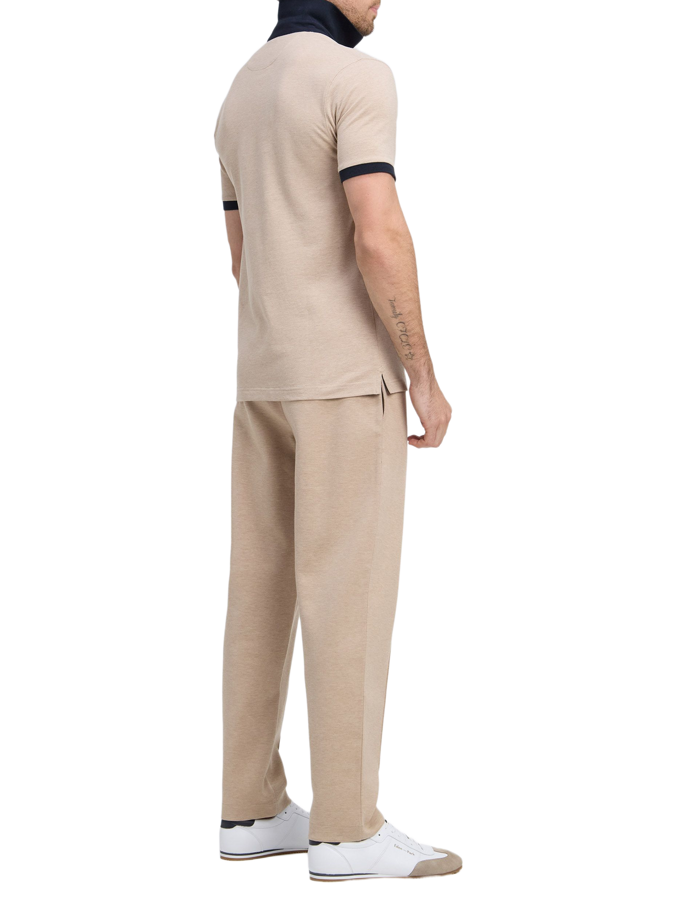 Pantalon de survêtement en coton mélangé EDEN PARK Beige
