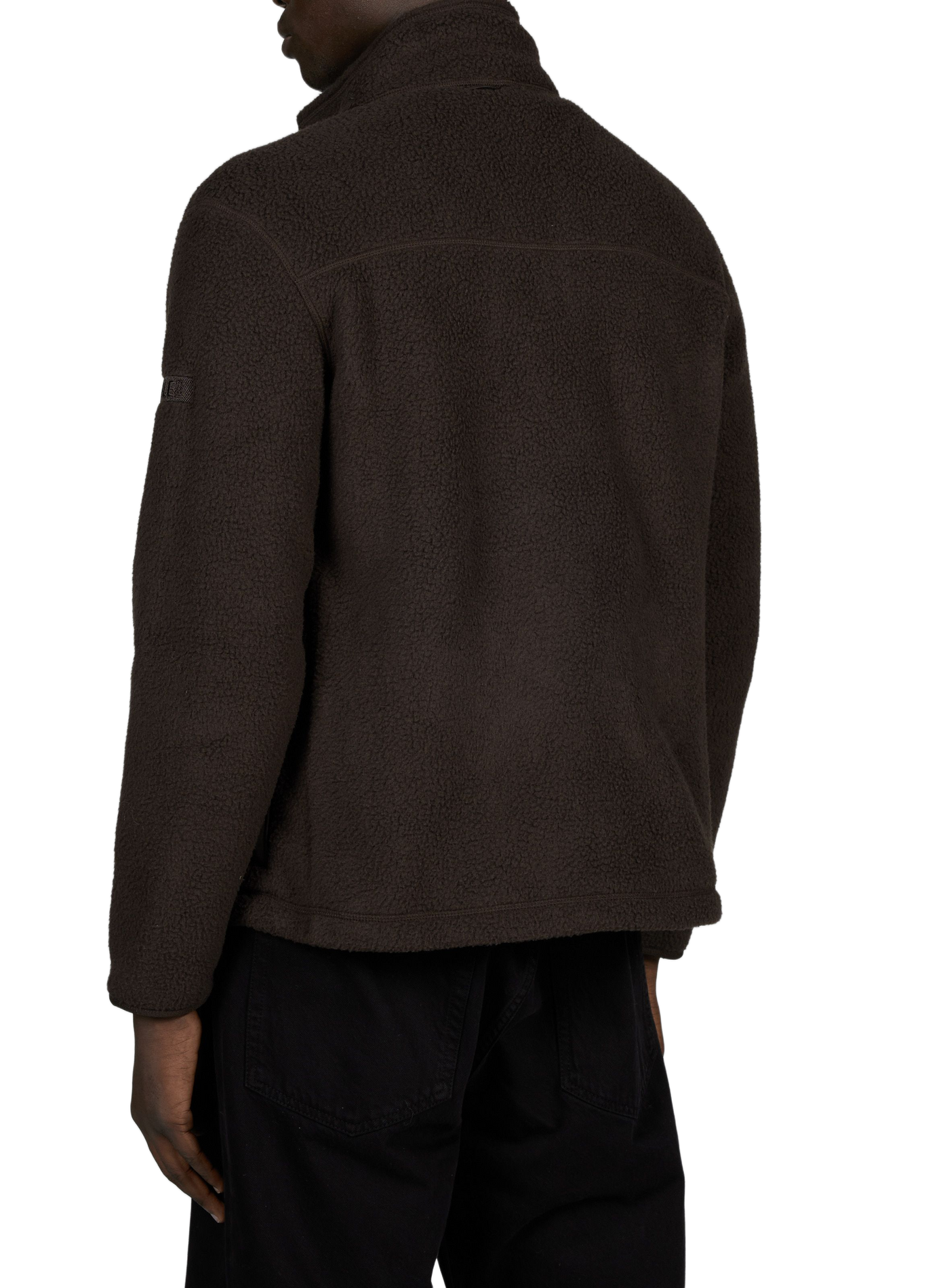 Veste polaire droite col montant  AIGLE Marron