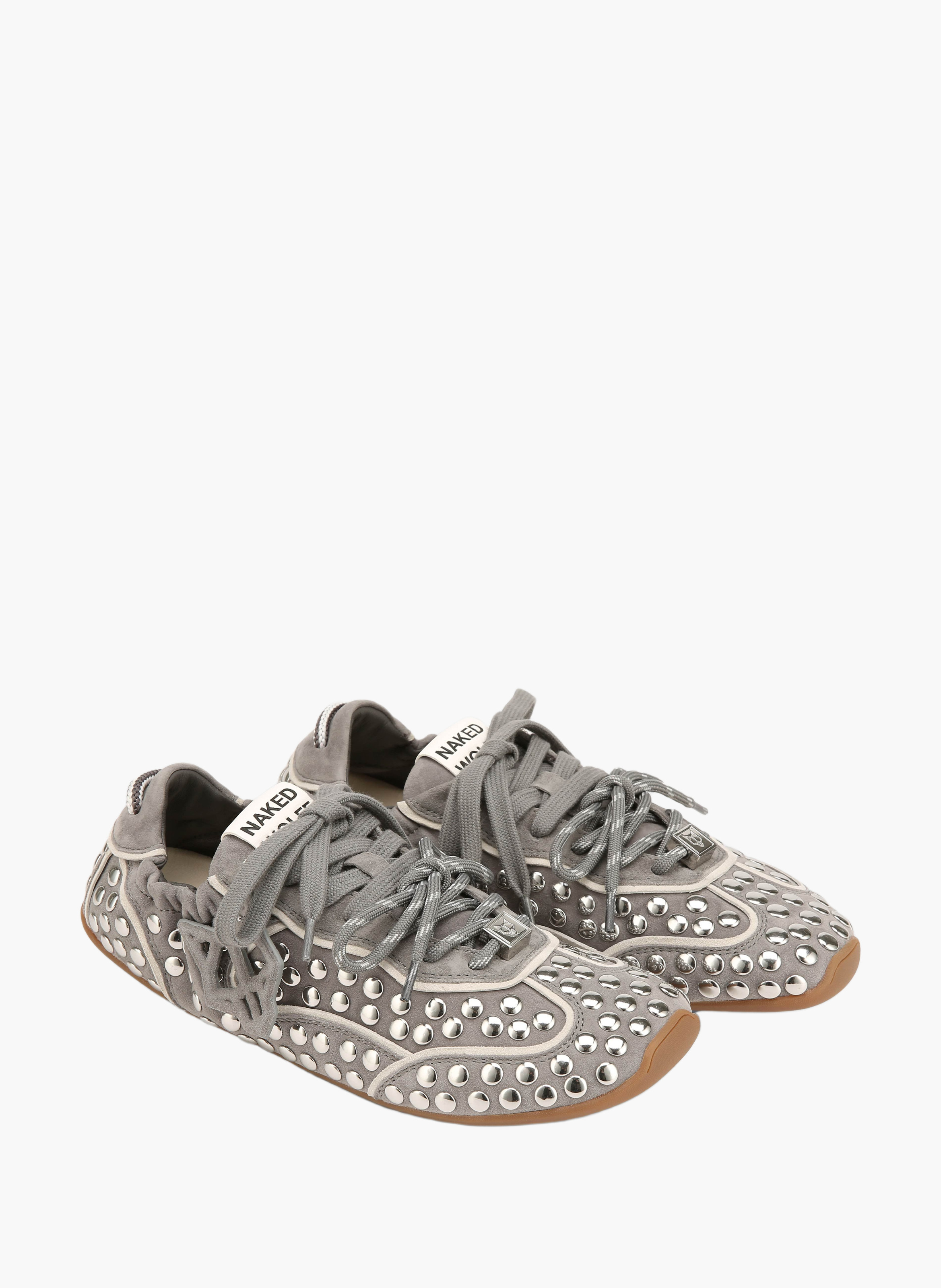 Soul-sneakers met studs NAKED WOLFE Grijs