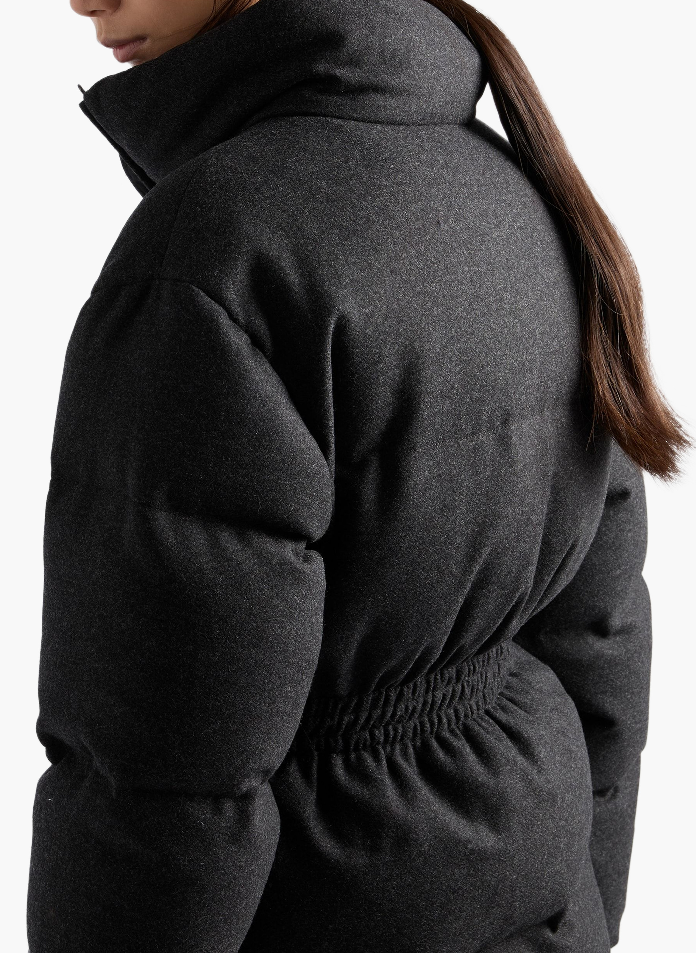 Veste matelassée en re-wool PRADA Gris