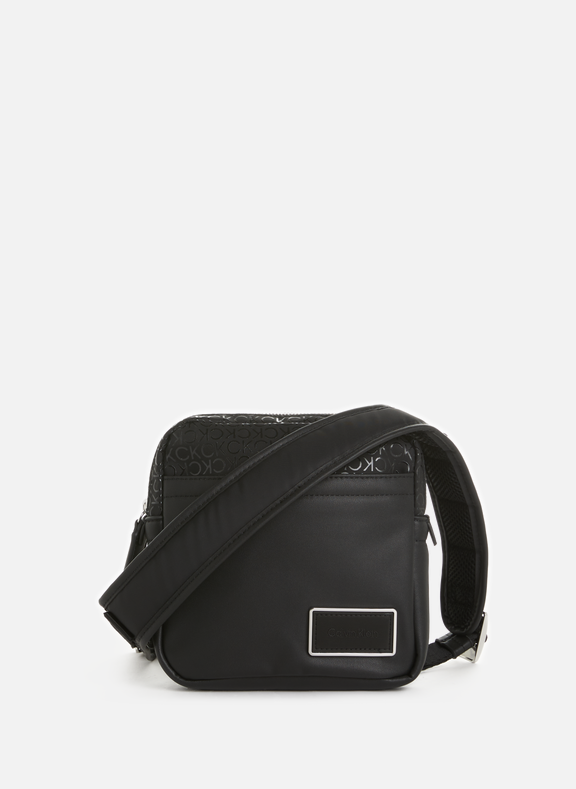 Black Monogram recycled polyester shoulder bag