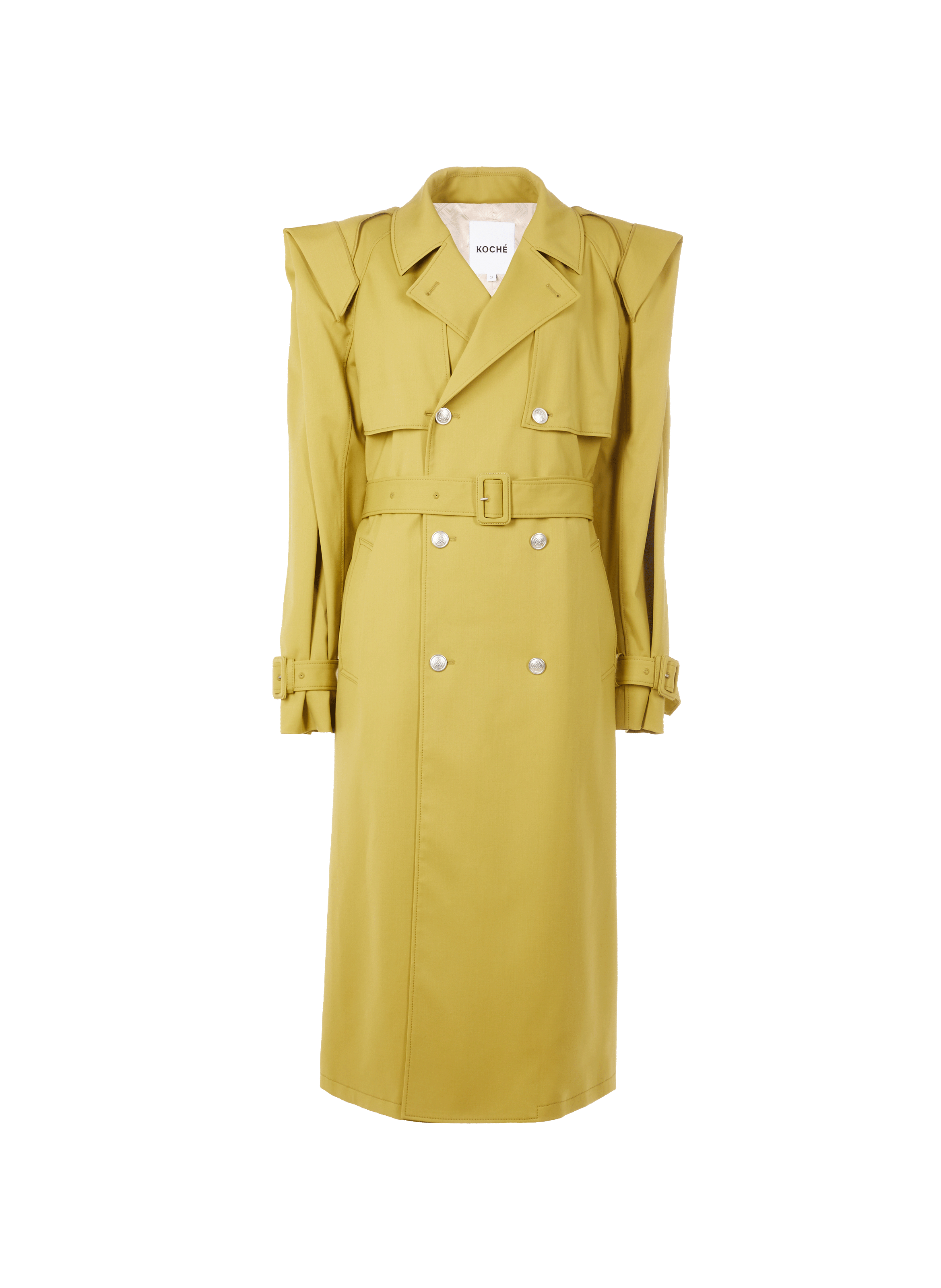 Trench en laine vierge mélangée