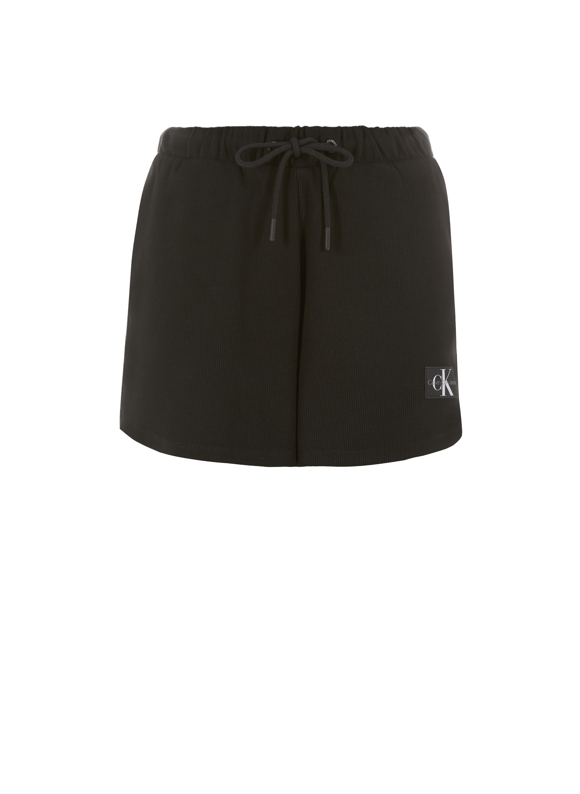 Short court en maille côtelée