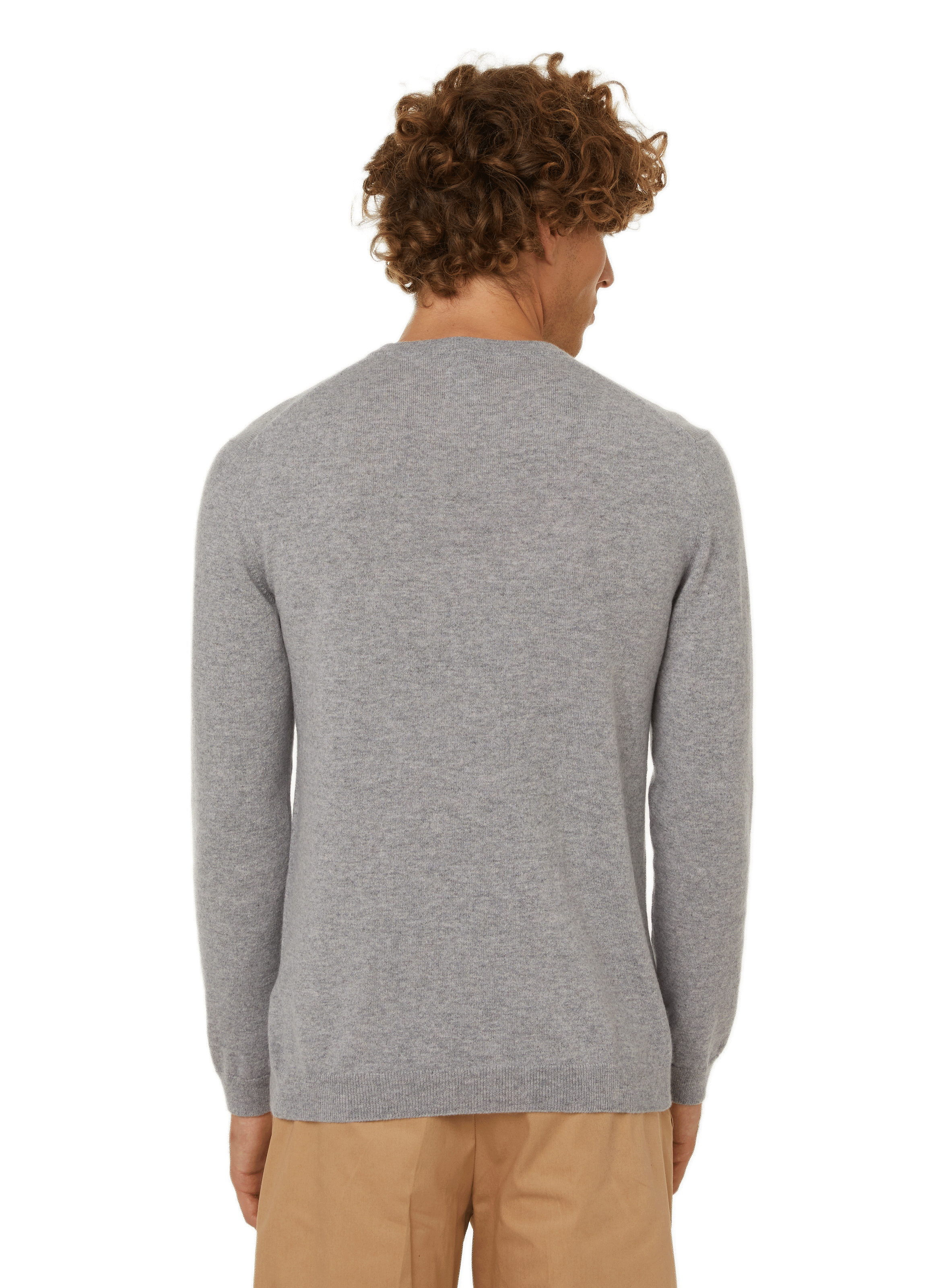 Pull col rond en cachemire AU PRINTEMPS PARIS Argent