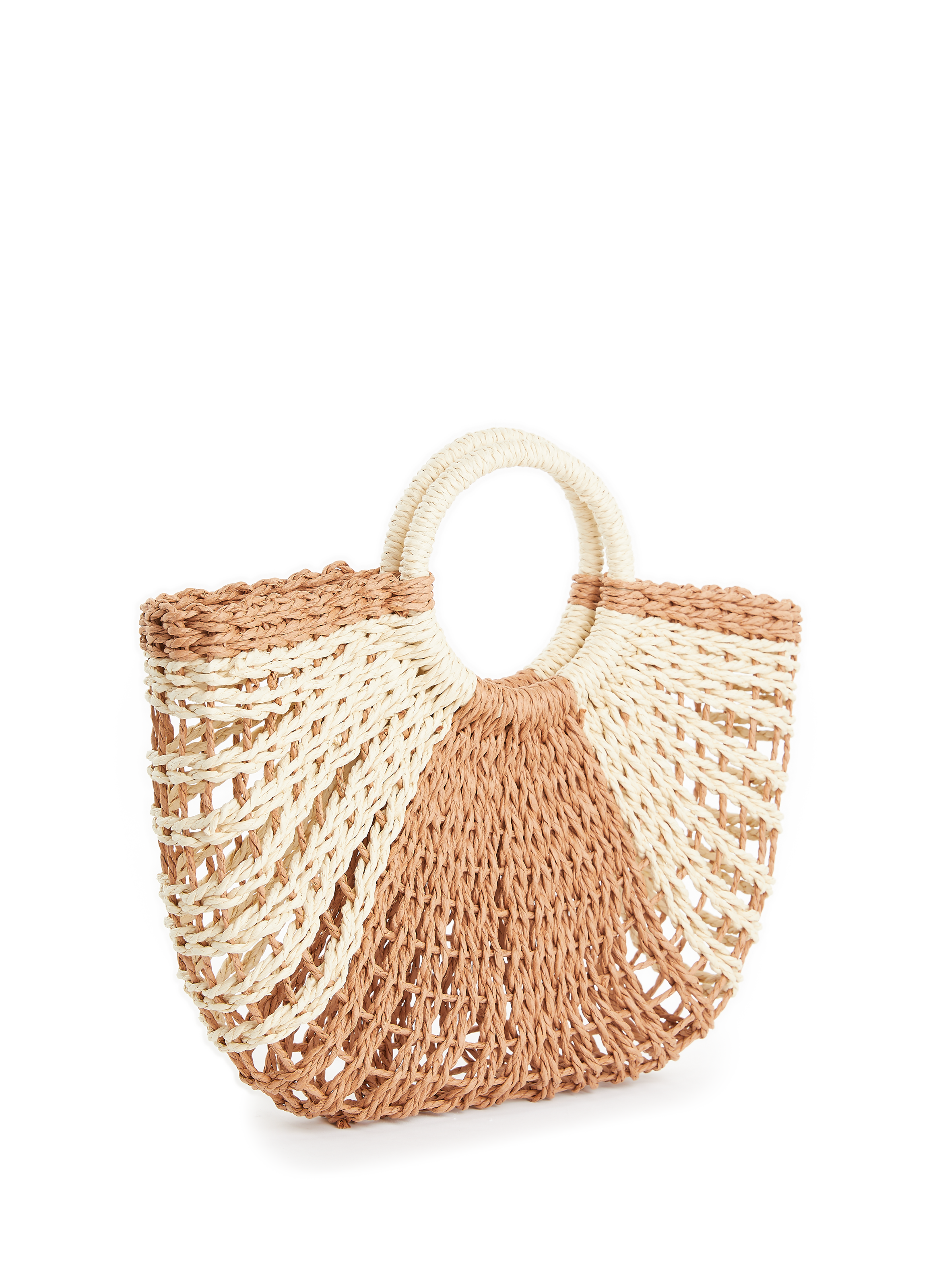 Woven beach bag AU PRINTEMPS PARIS Blue