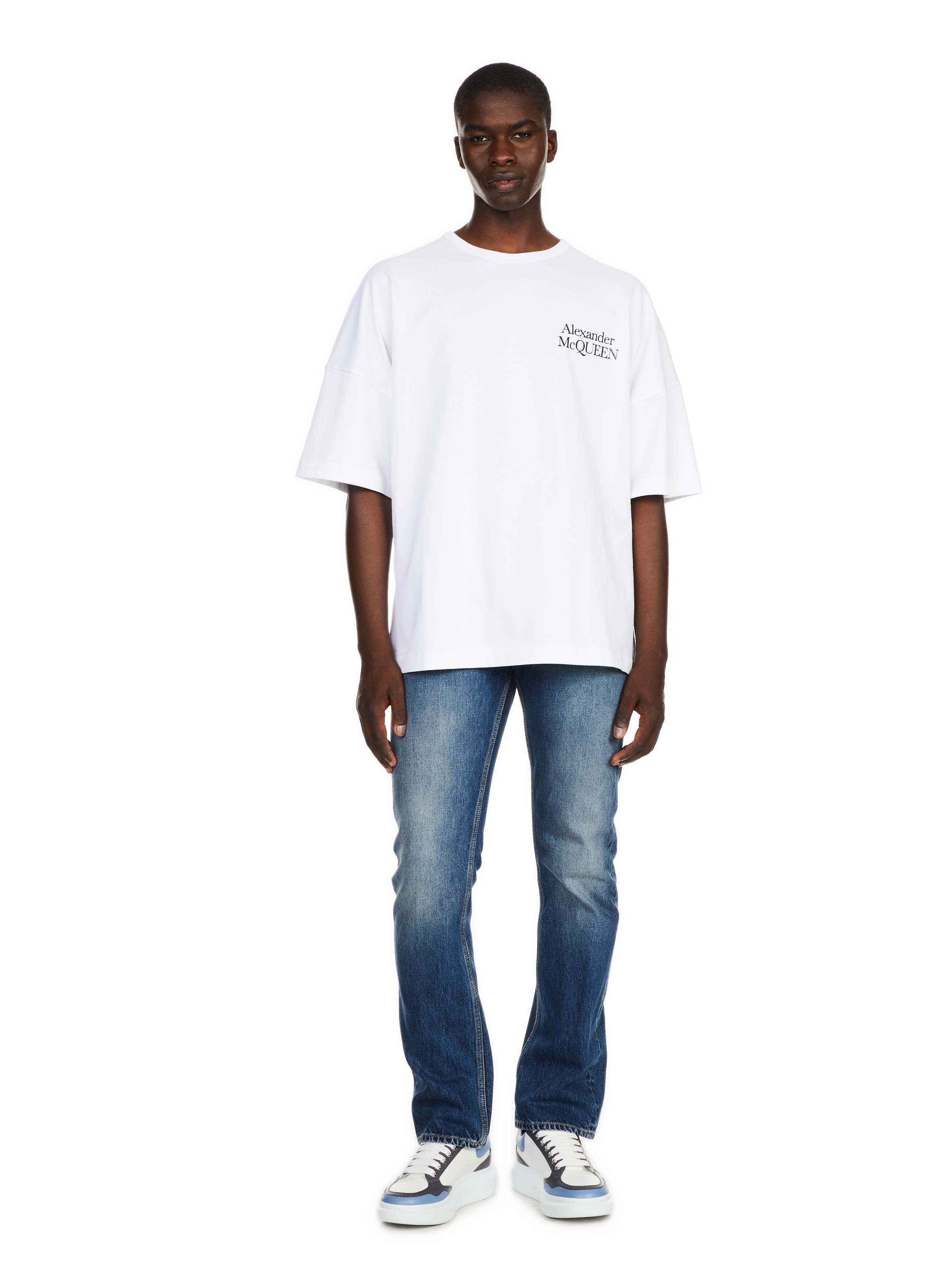 T-shirt oversize en coton ALEXANDER MCQUEEN Blanc