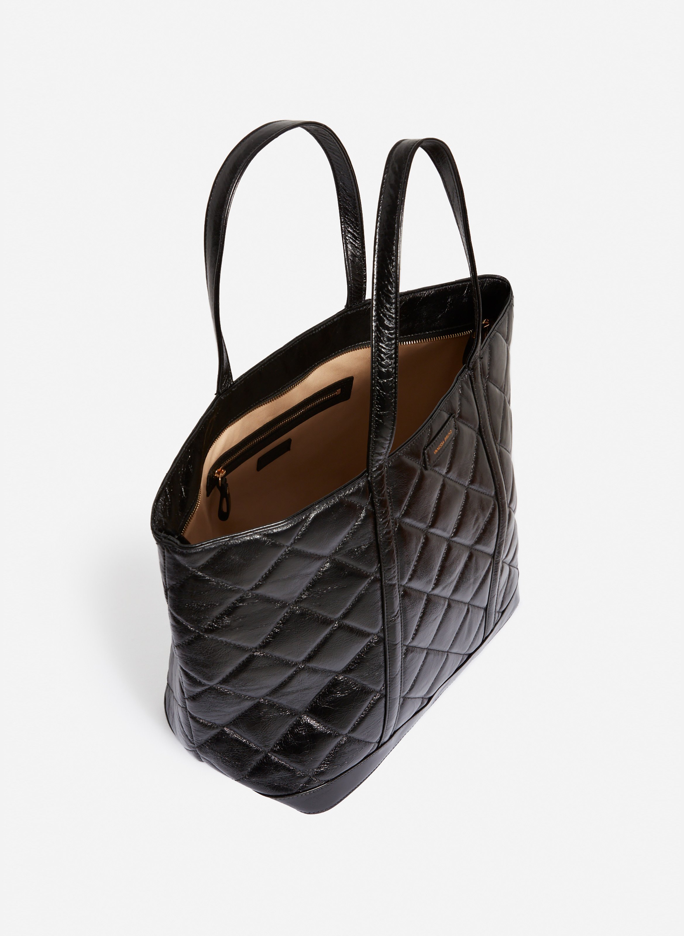 Cabas xl en cuir matelassé VANESSA BRUNO Noir