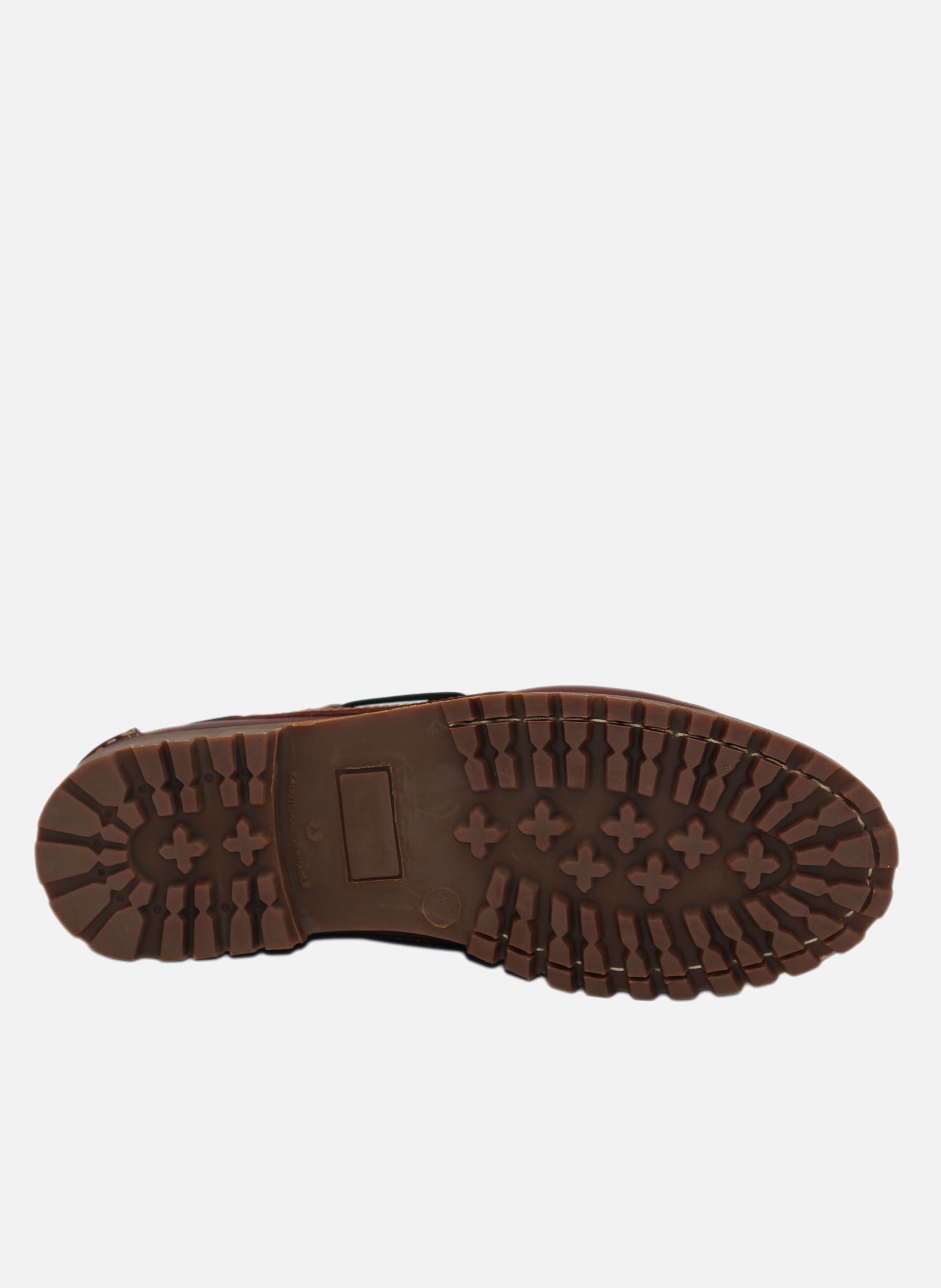 Bateau crampons cuir lisse JULES & JENN Marron