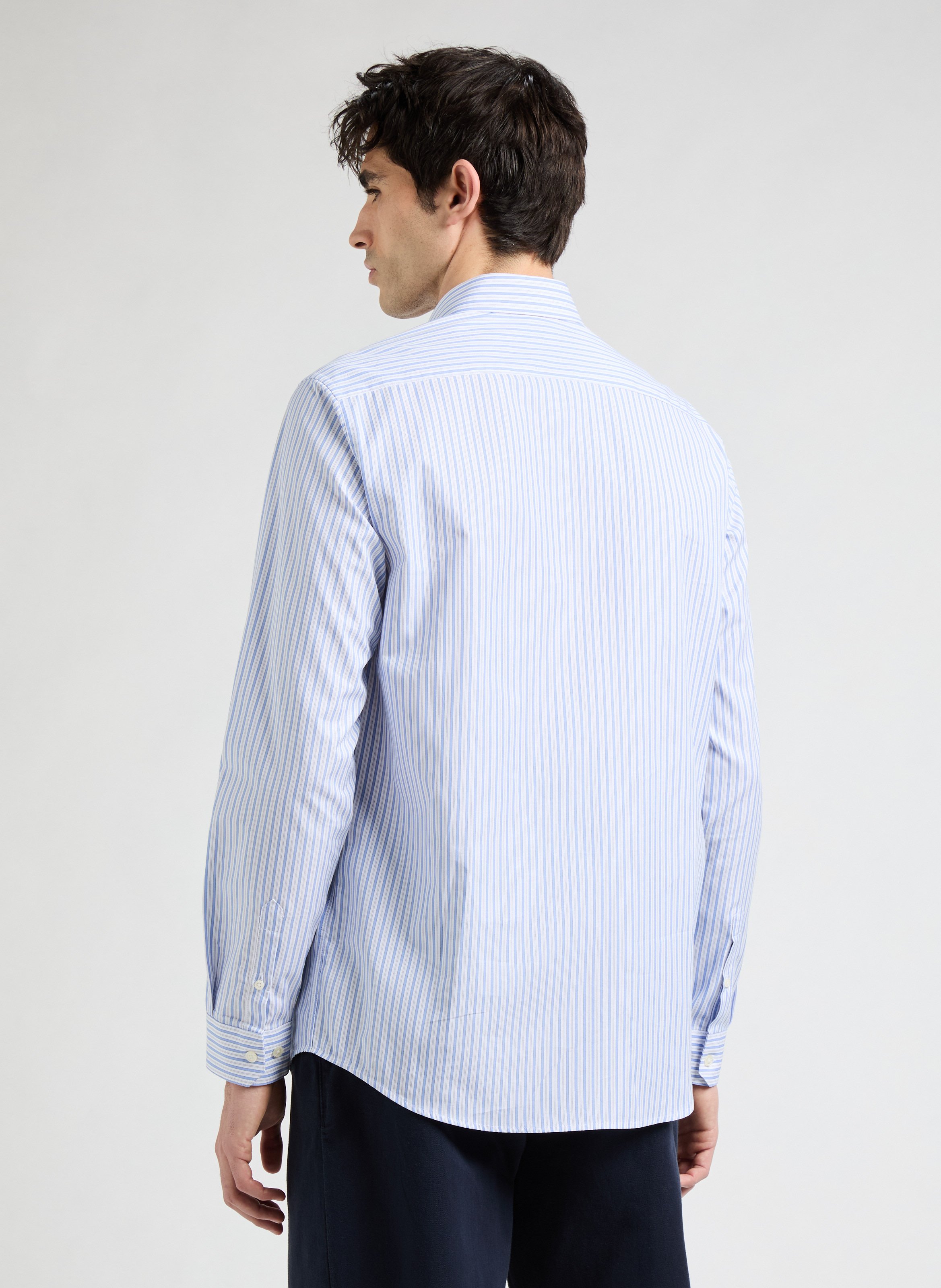 Chemise rayée droite Fegold AU PRINTEMPS PARIS Bleu