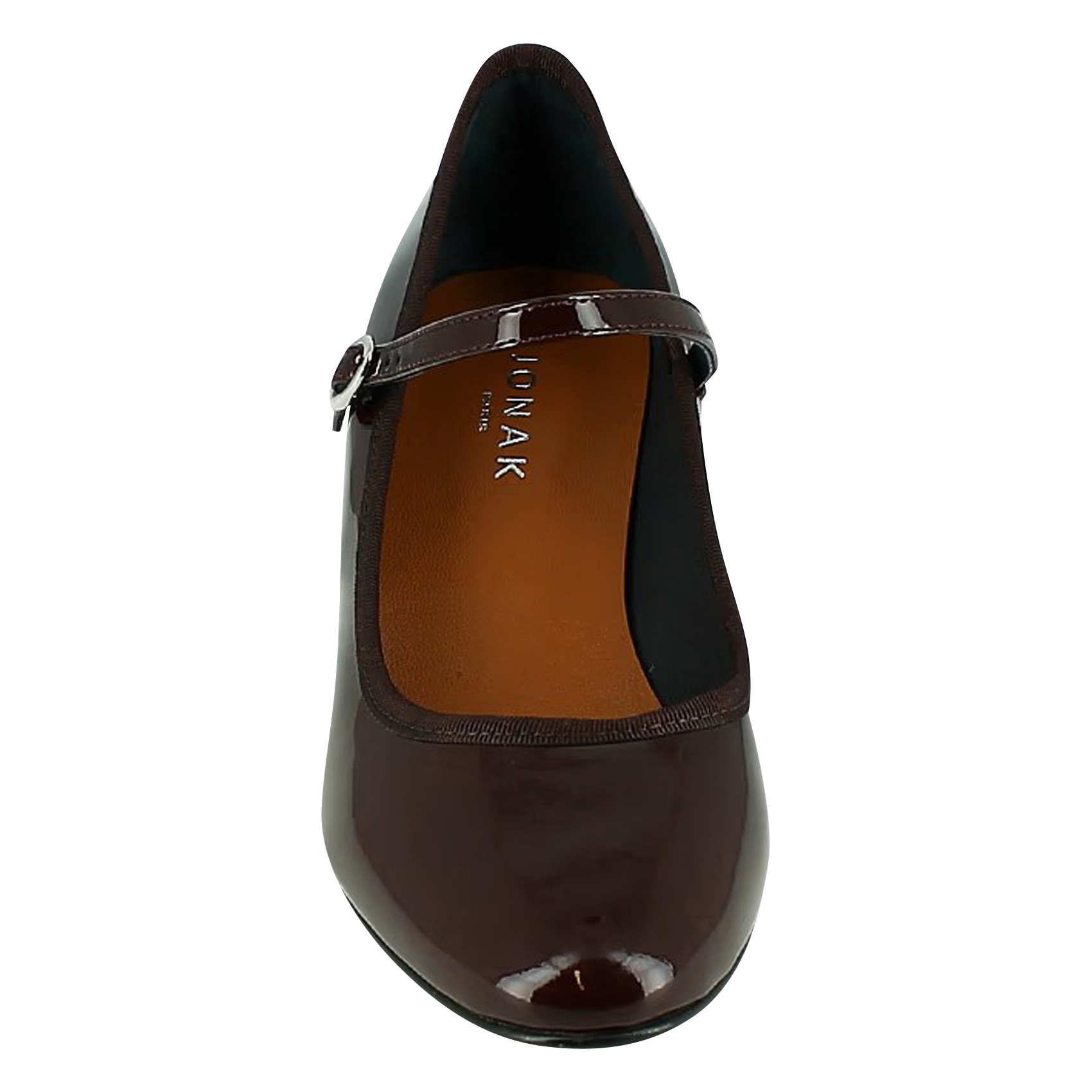 Babies à talons en cuir verni dalmatie JONAK Rouge