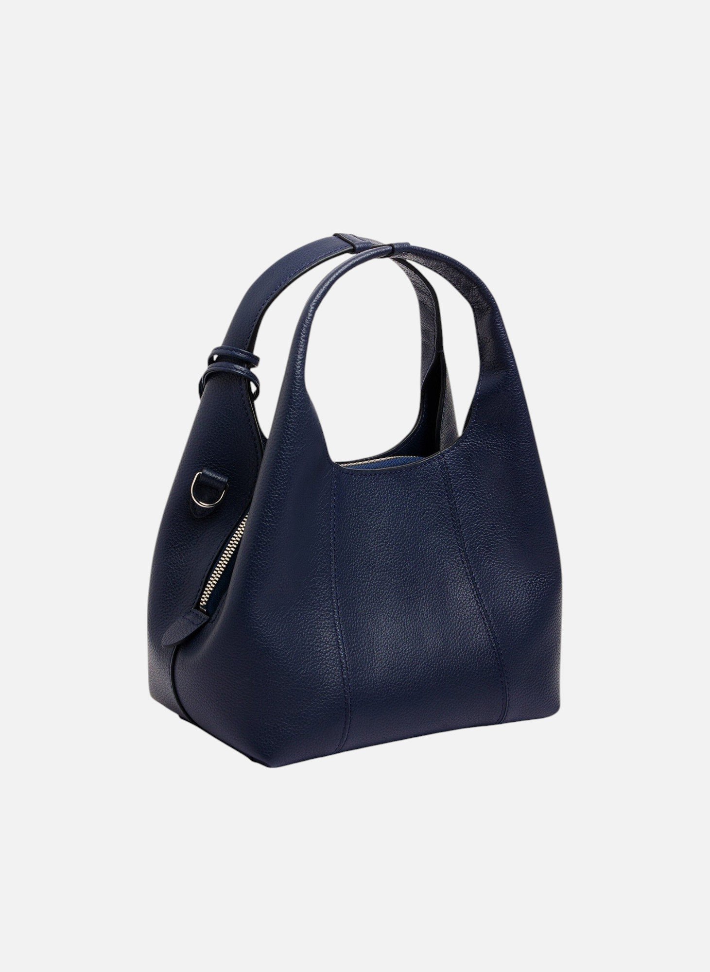 Petit sac à main juliette en cuir grainé LE TANNEUR Bleu