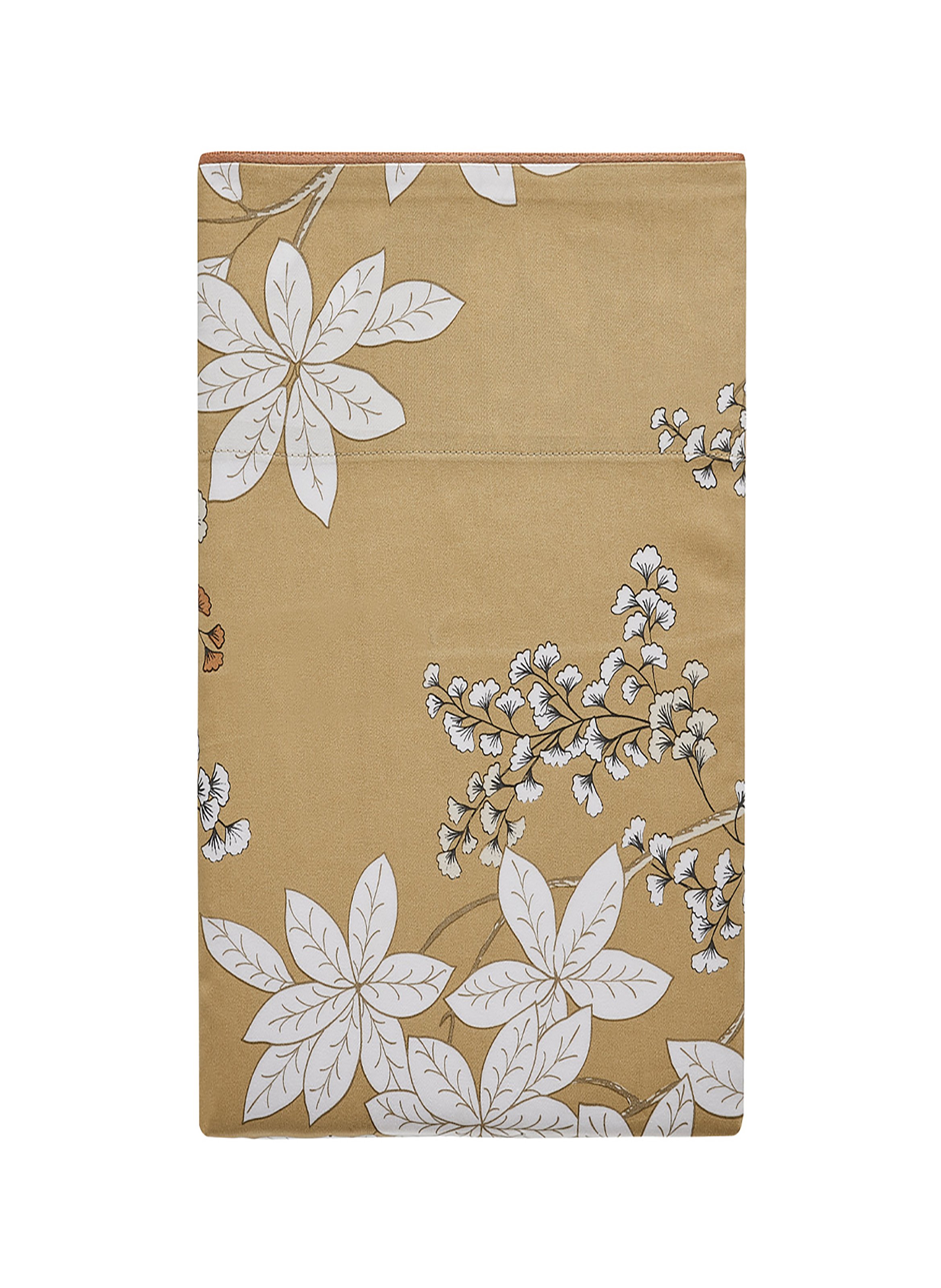 Drap plat imprimé en satin de coton bio, légende ALEXANDRE TURPAULT Jaune