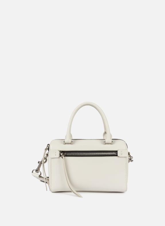 Petit sac polochon - donna linea Blanc by LANCASTER LANCASTER Petit sac polochon - donna linea Blanc