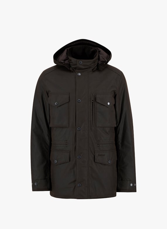 Mid-length hooded cotton parka | Multicolour by BARBOUR Mid-length hooded cotton parka Multicolour