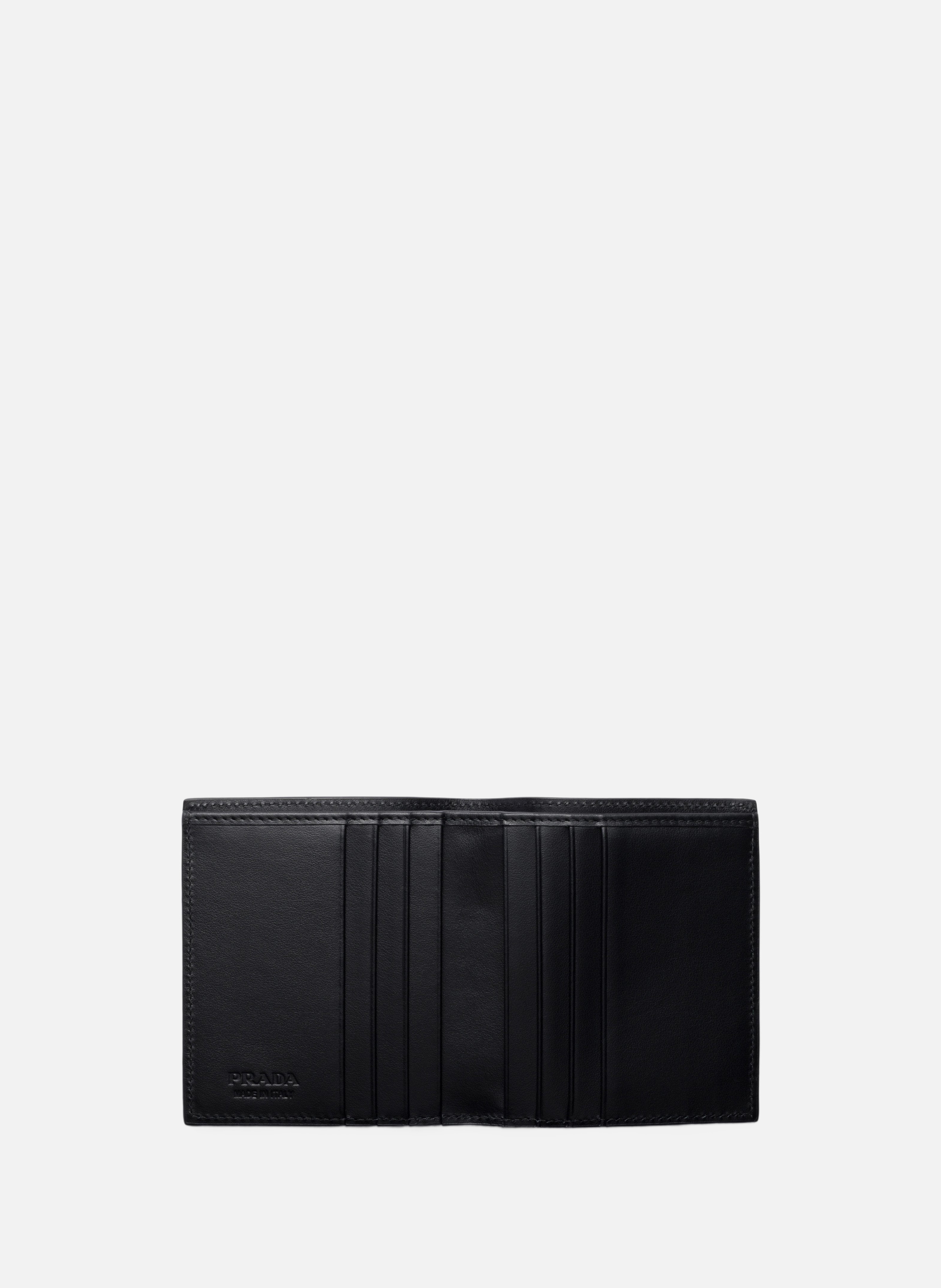 Portefeuille en cuir PRADA Noir