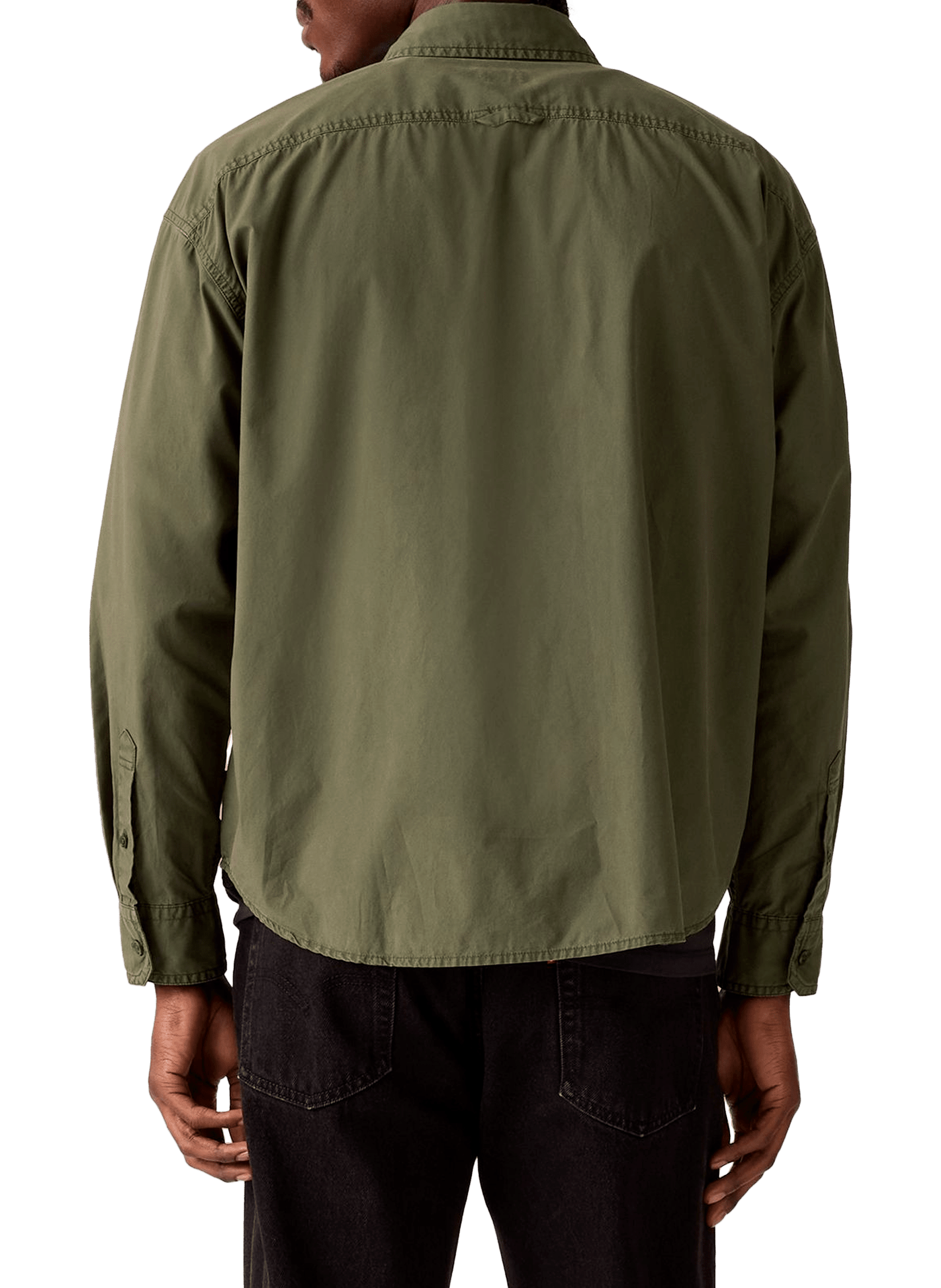 Chemise col américain en coton LEVI'S Vert