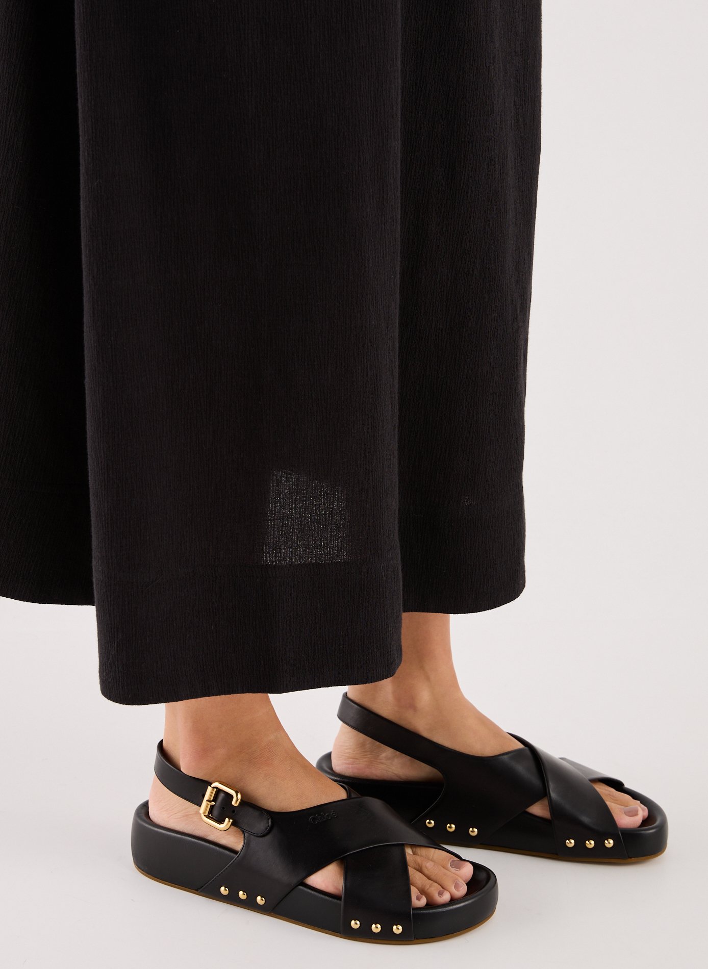 Sandales Mae en cuir d'agneau CHLOÉ Noir