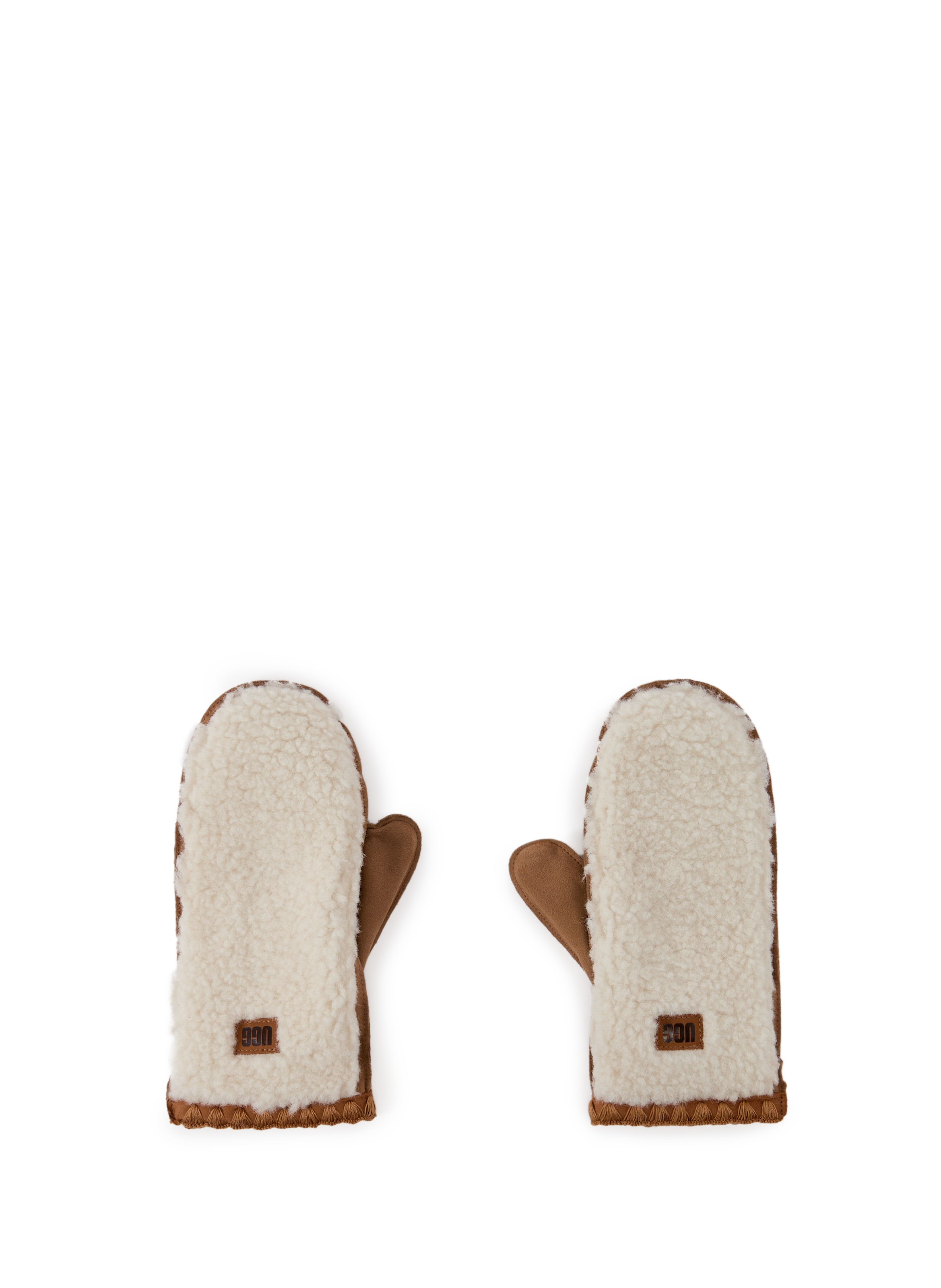 UGG Sherpa mittens White