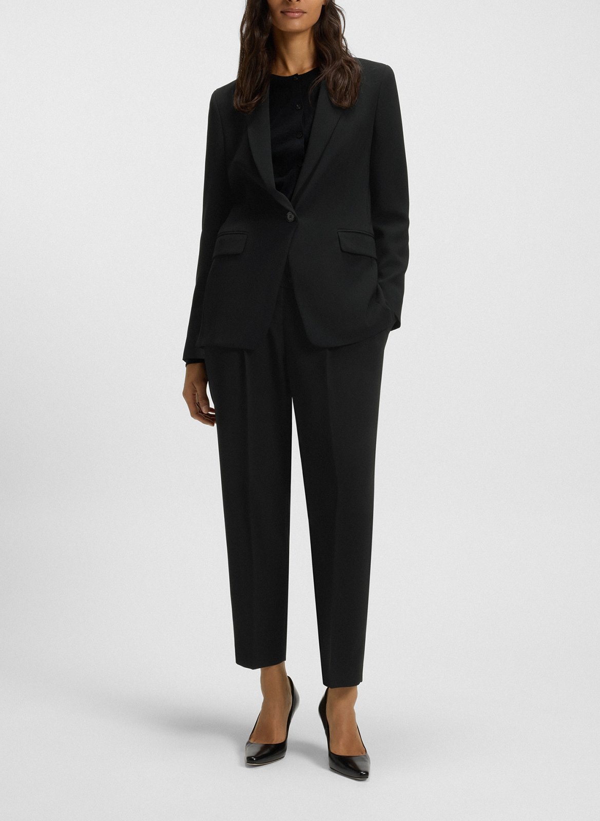 Veste de tailleur ajustée BOSS Noir