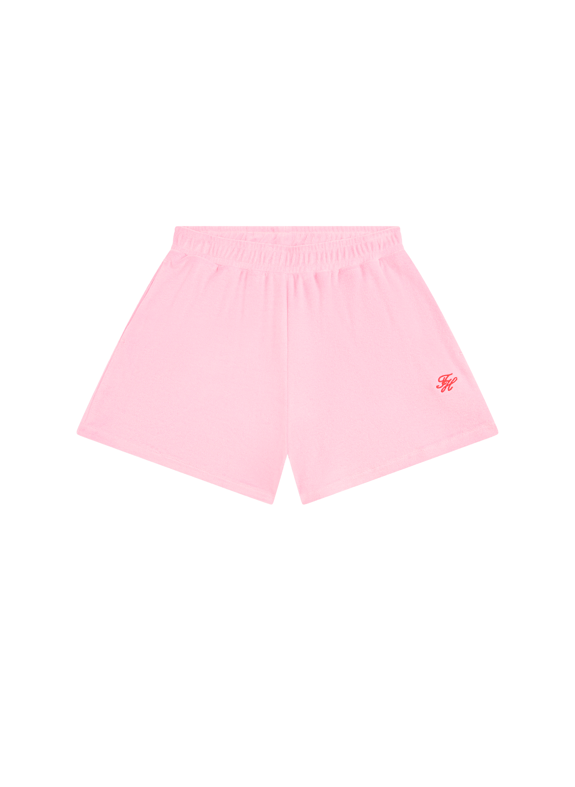 Beach shorts in terry cloth with embroidered logo TOMMY HILFIGER Pink