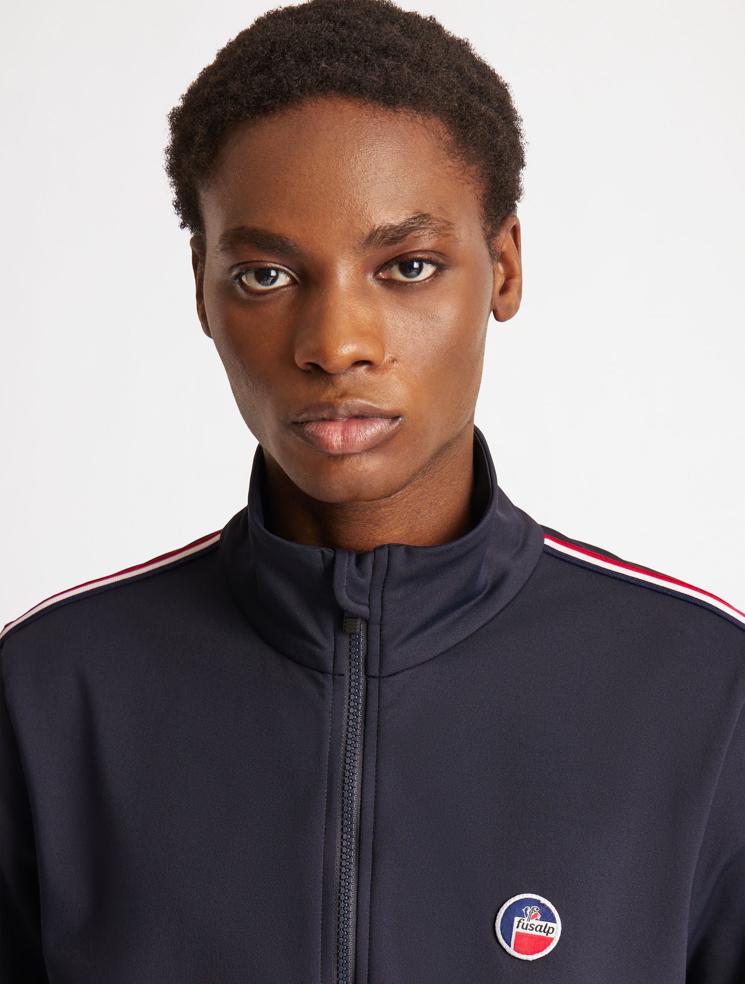 Veste technique mariozip col montant coupe regular FUSALP Bleu