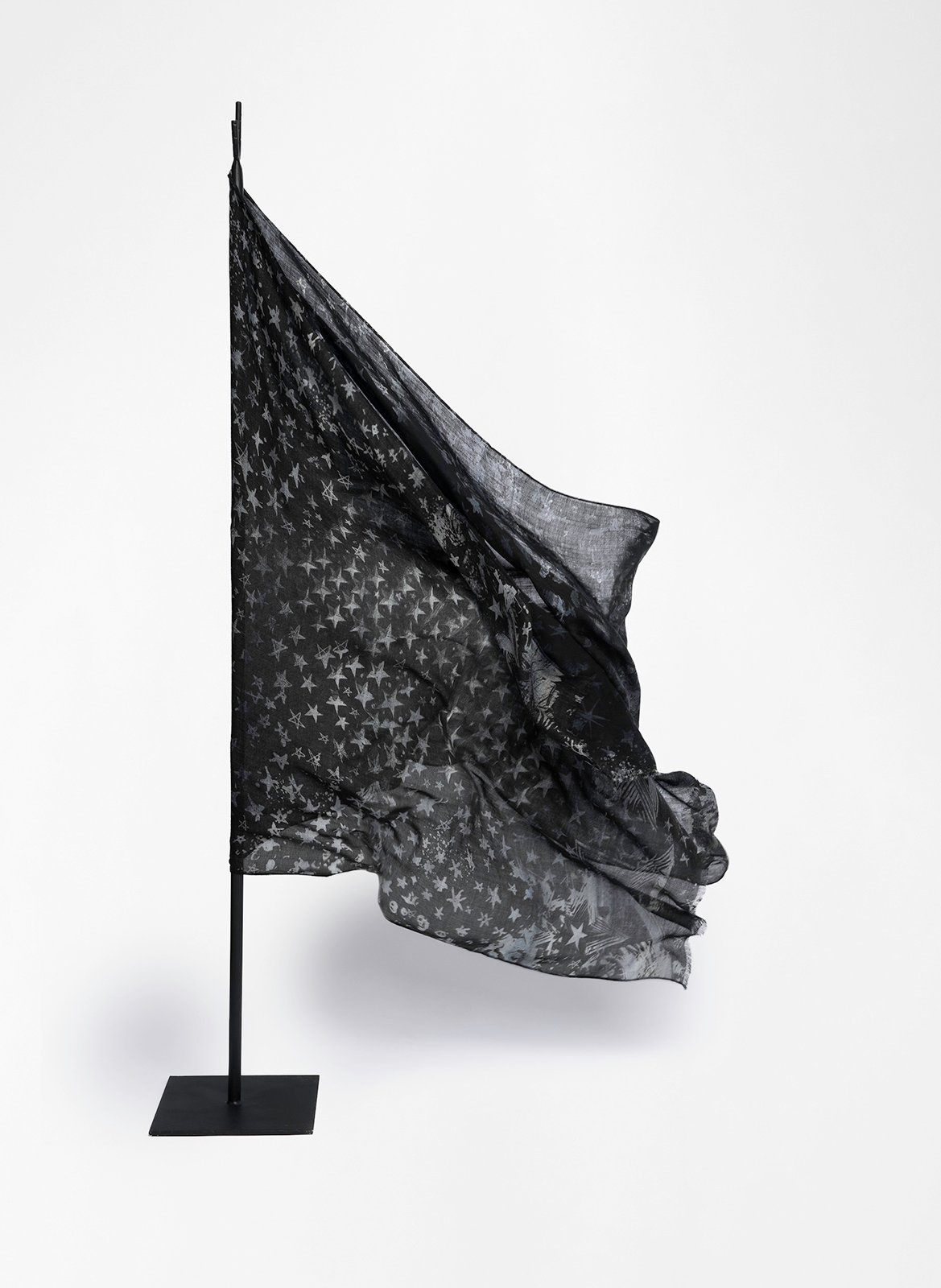 Foulard imprimé en laine judy ZADIG&VOLTAIRE Gris