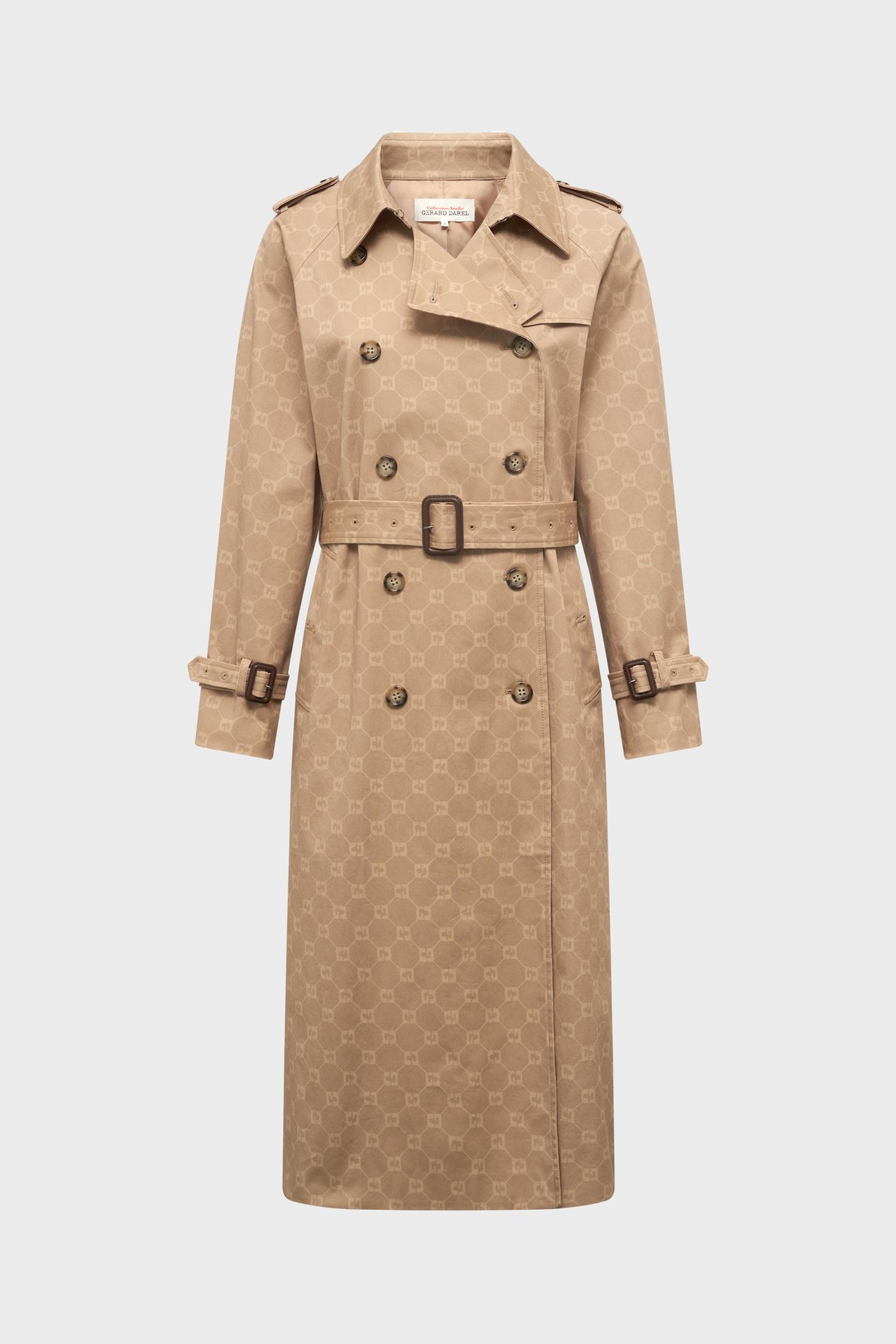 Trench long à monogramme - serge GERARD DAREL Beige