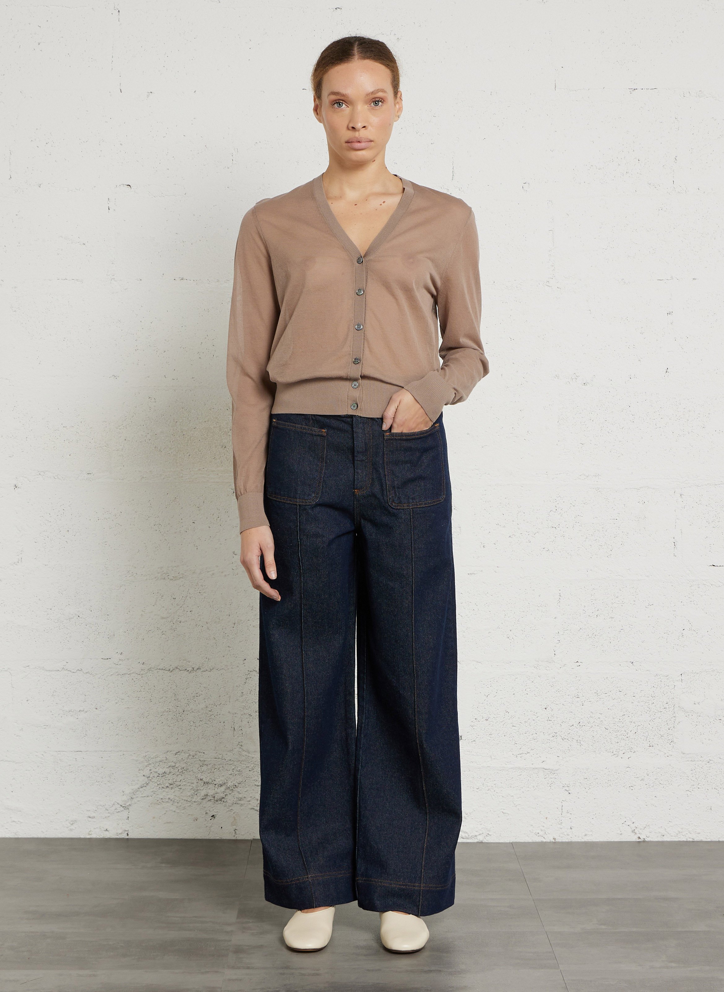 Jean droit en coton bio Harry SOEUR Bleu