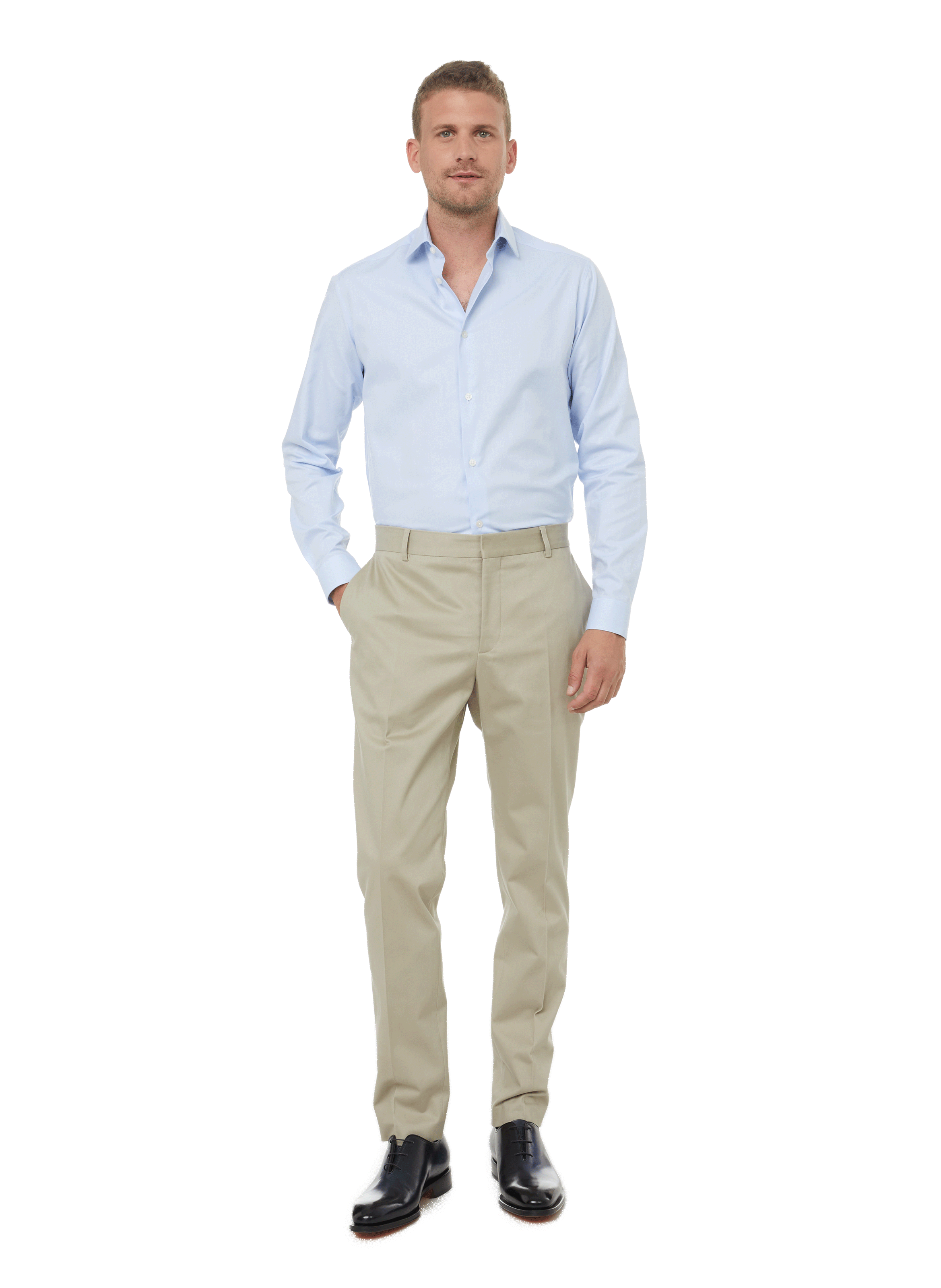 Cotton shirt AU PRINTEMPS PARIS Blue