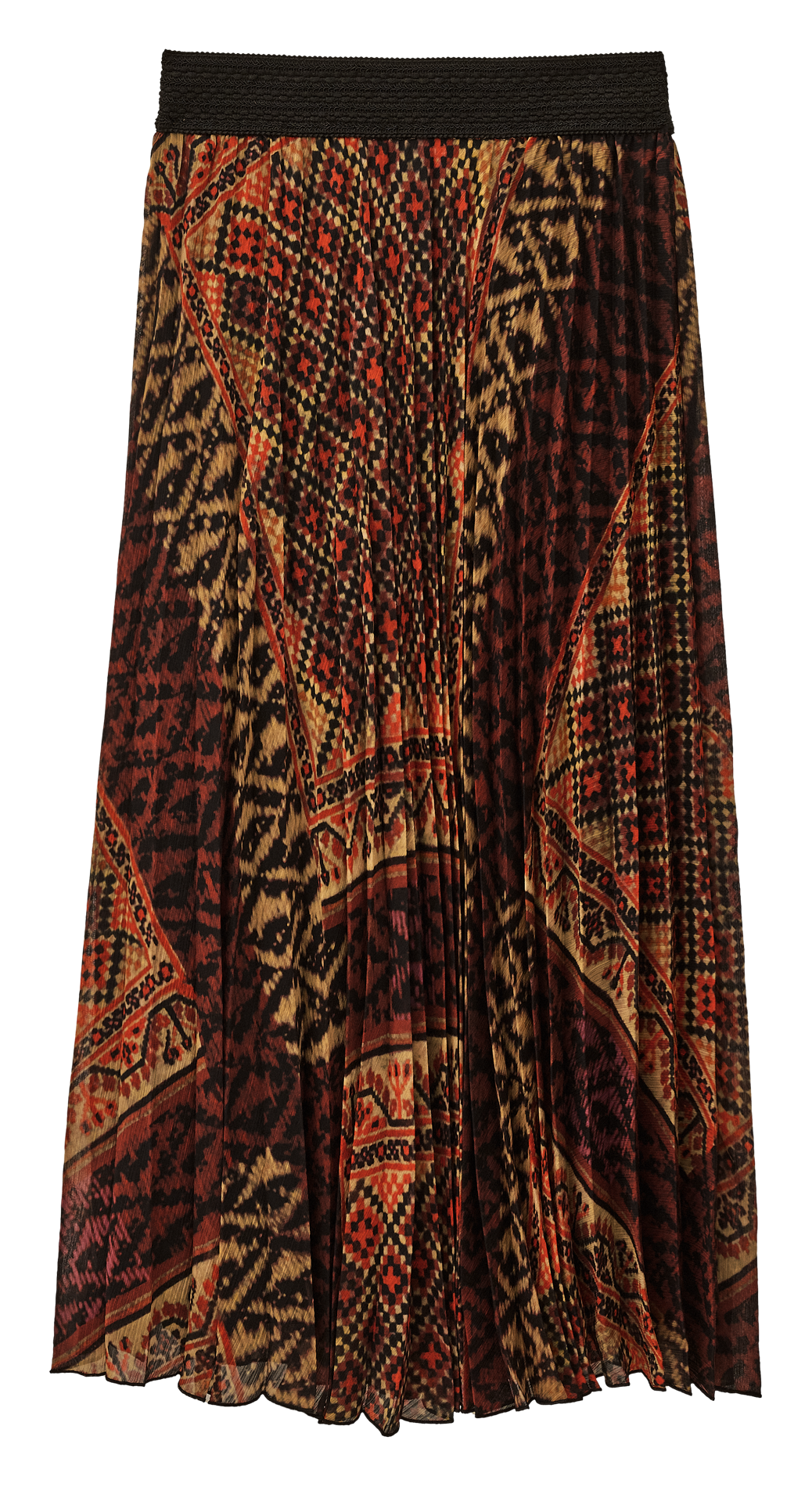 Jupe longue plissée olgia BA&SH Rouge