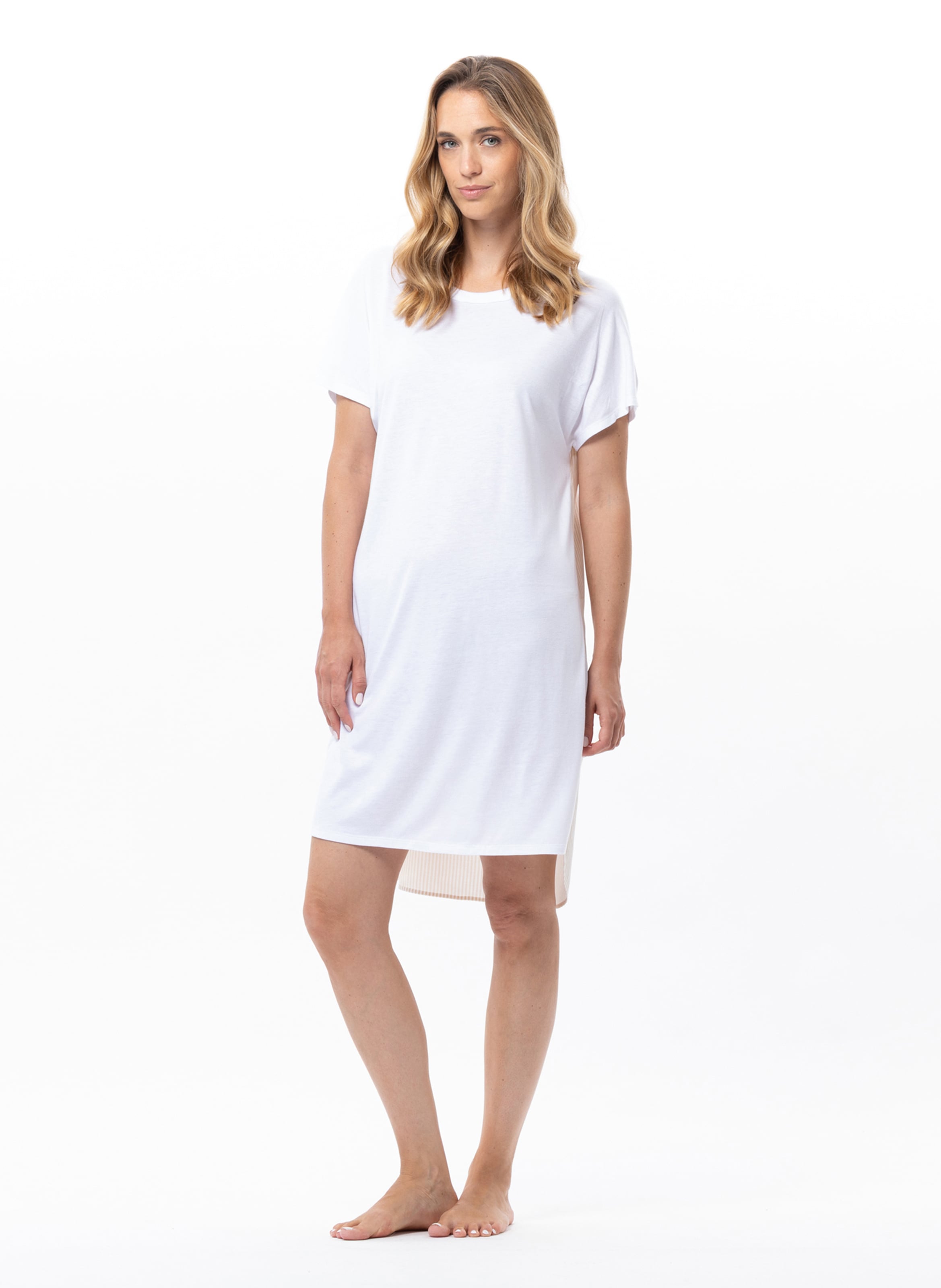 Chemise de nuit en coton modal amy 201 LE CHAT Multicolore