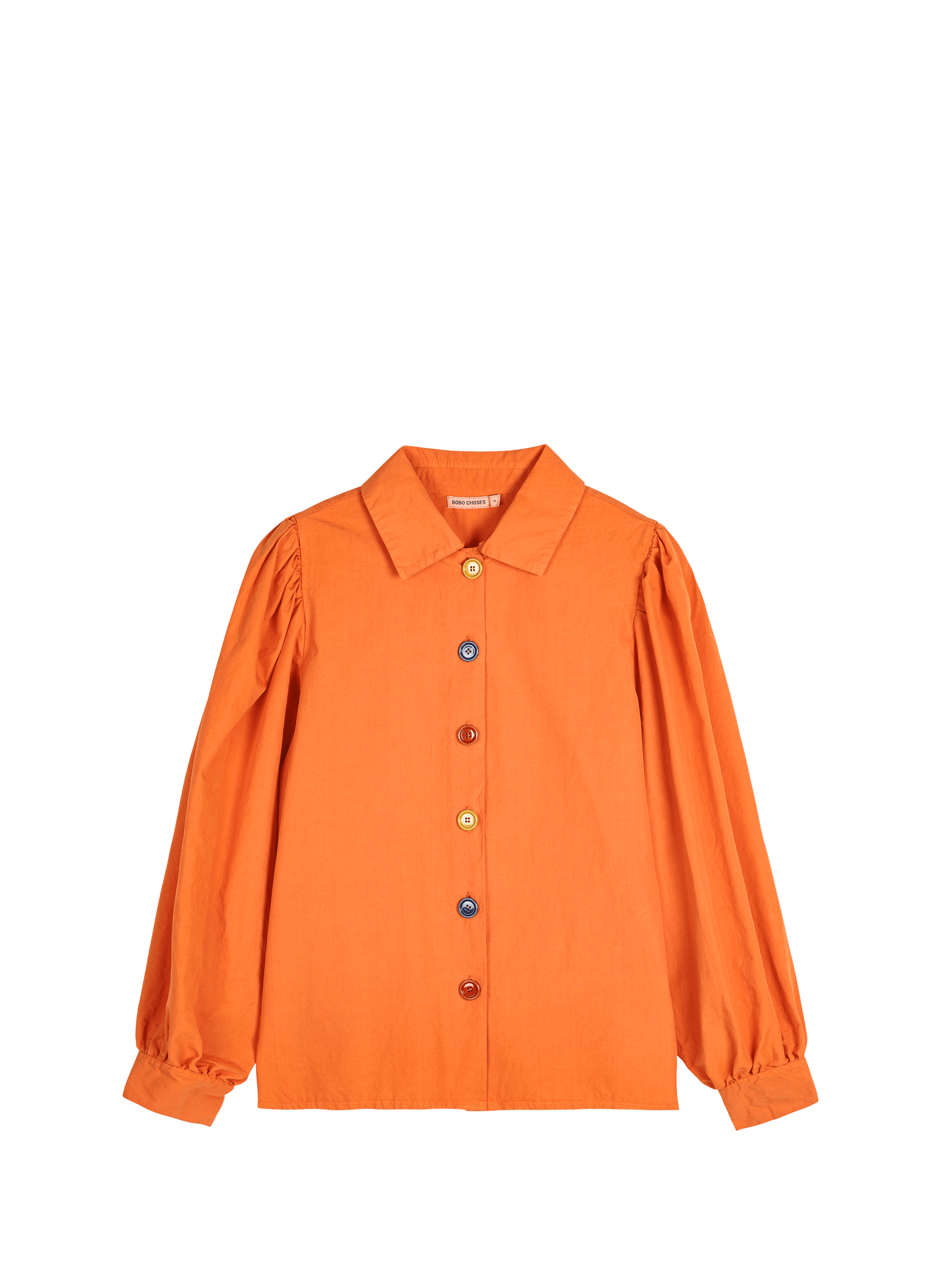 Chemise droite à col américain en coton BOBO CHOSES Orange