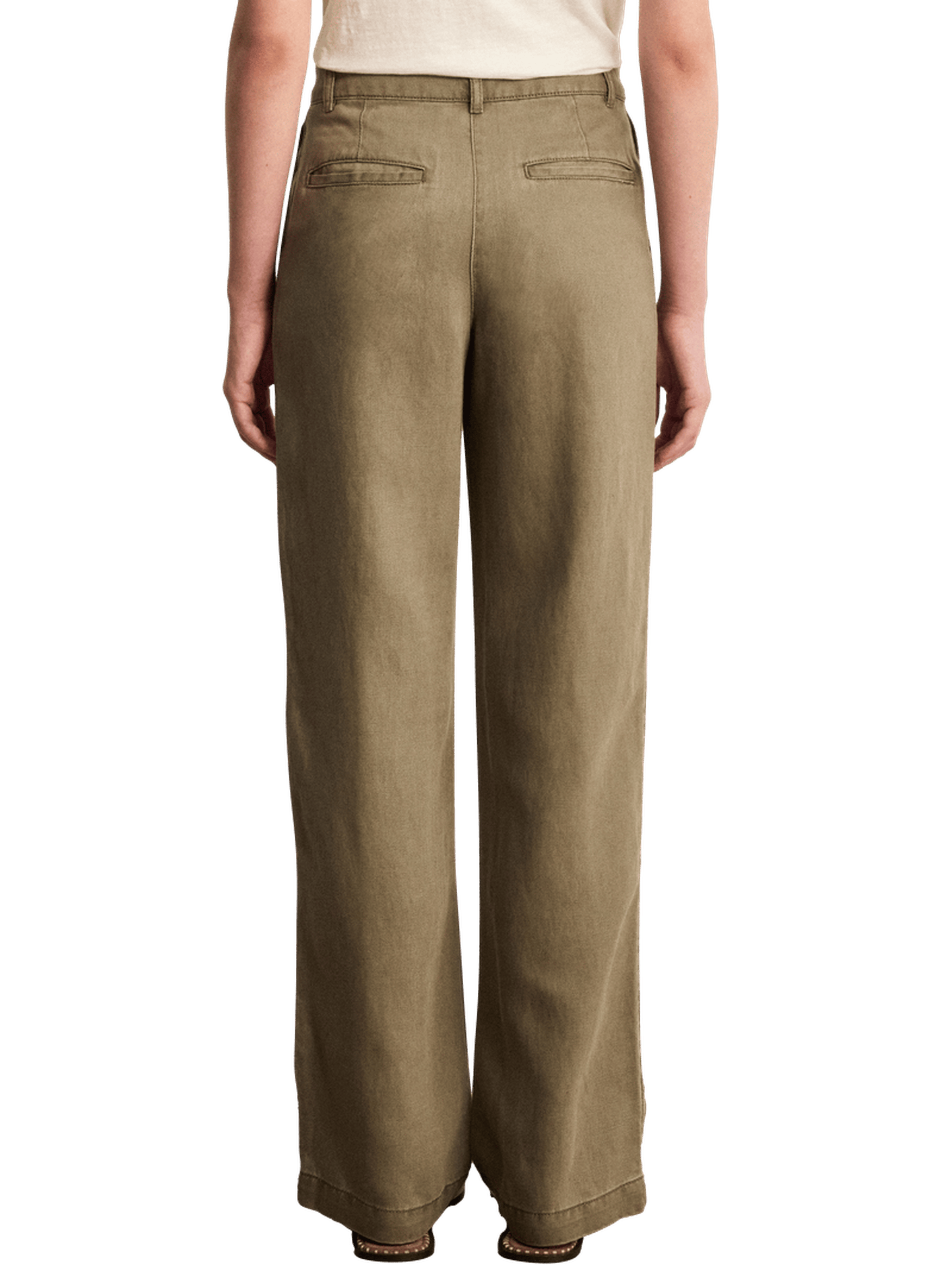 Pantalon fluide en lyocell et lin - bryana PABLO Vert