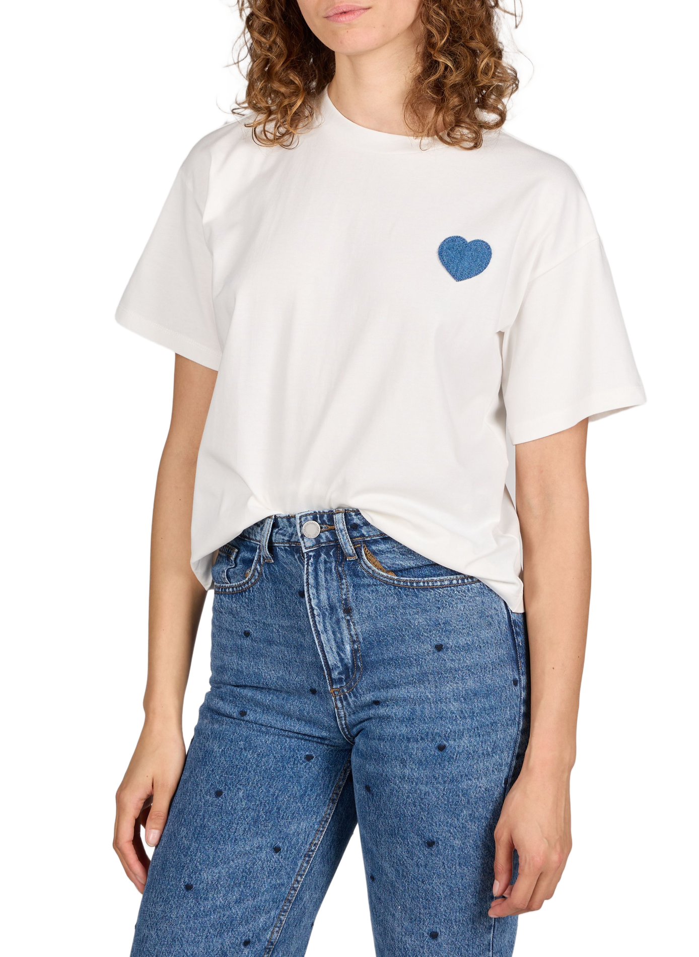 Vimonie cotton T-shirt VILA White
