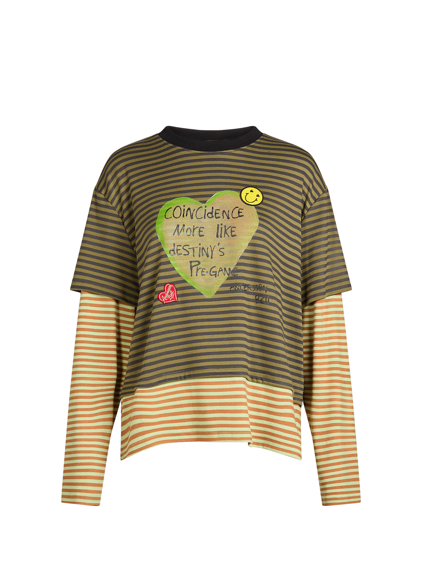 T-shirt rayé effet double ANDERSSON BELL Multicolore