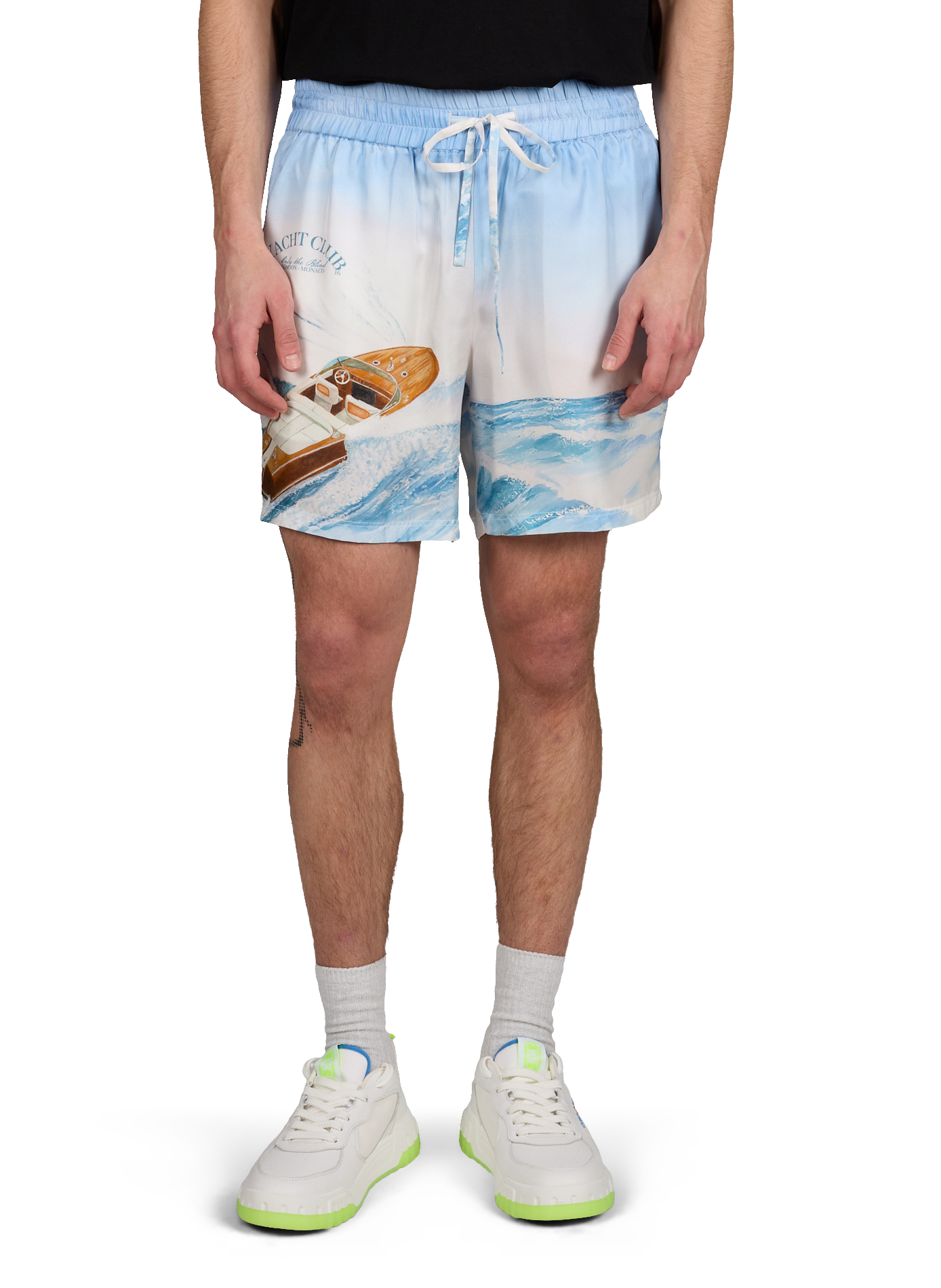 Short printed Sea Wave in silk ONLY THE BLIND