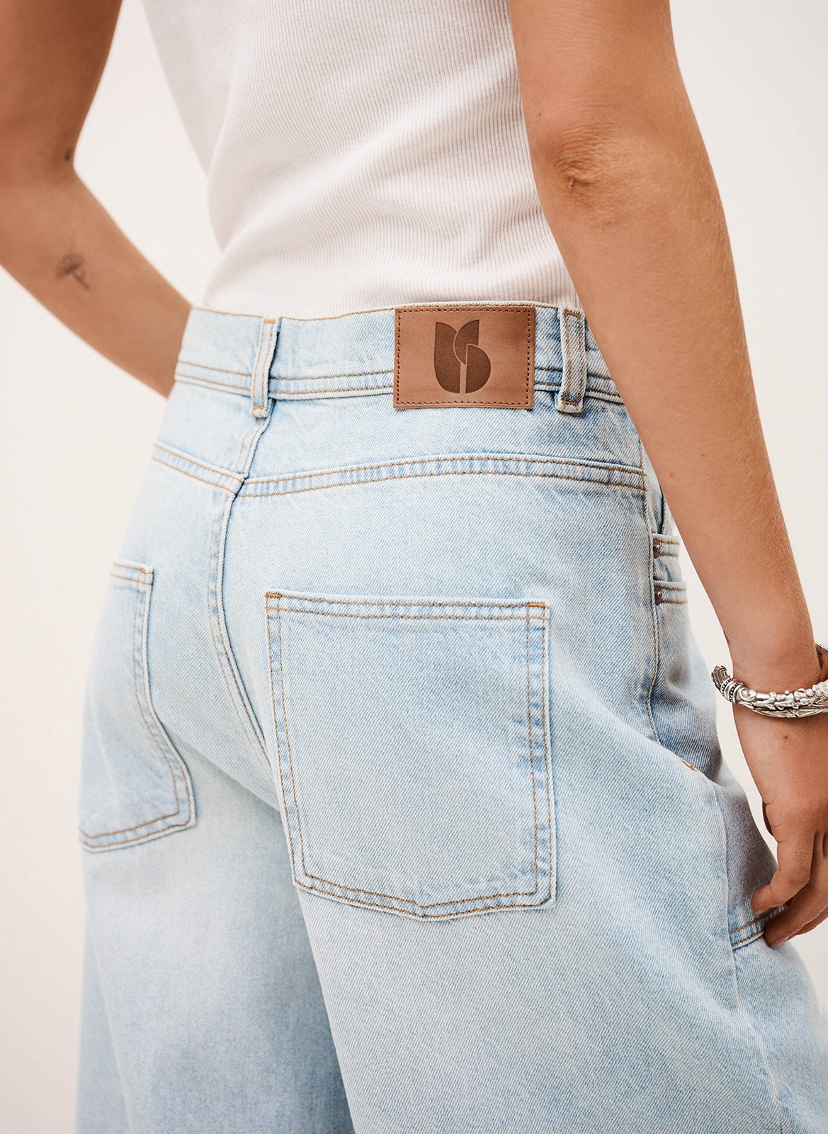 Jean large taille haute zoel BA&SH Bleu