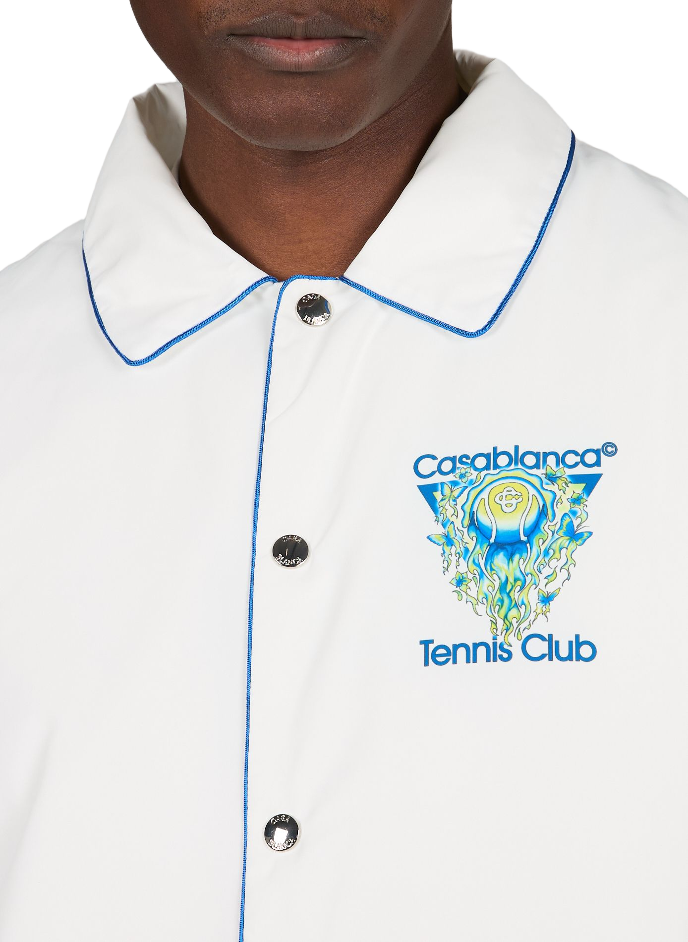 Veste imprimé Tennis Club CASABLANCA PARIS Blanc