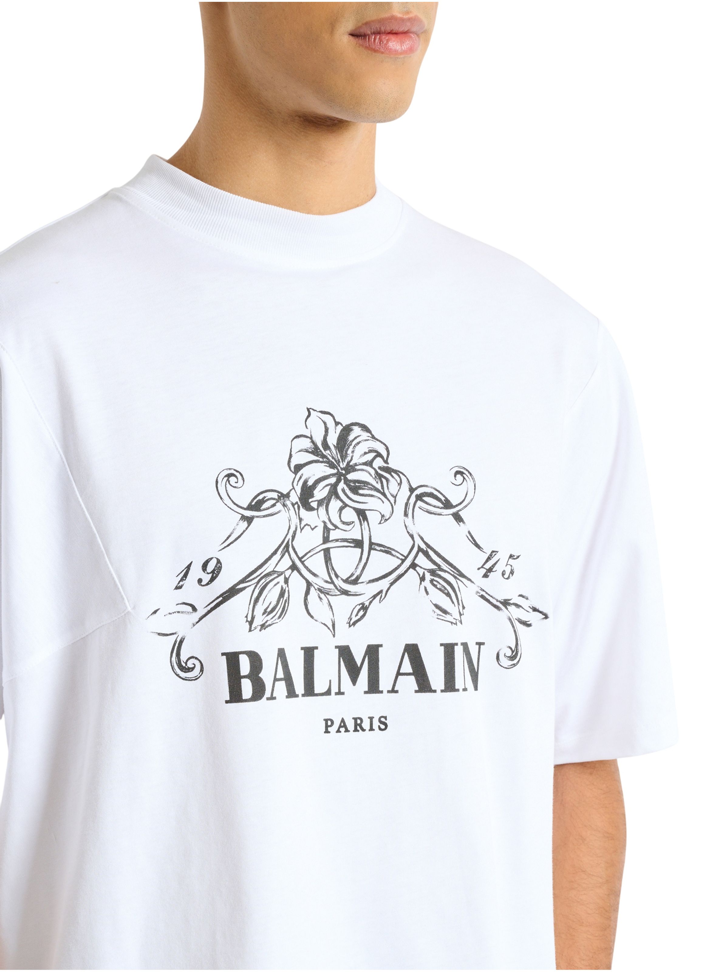T-shirt balmain vine imprimé BALMAIN Blanc