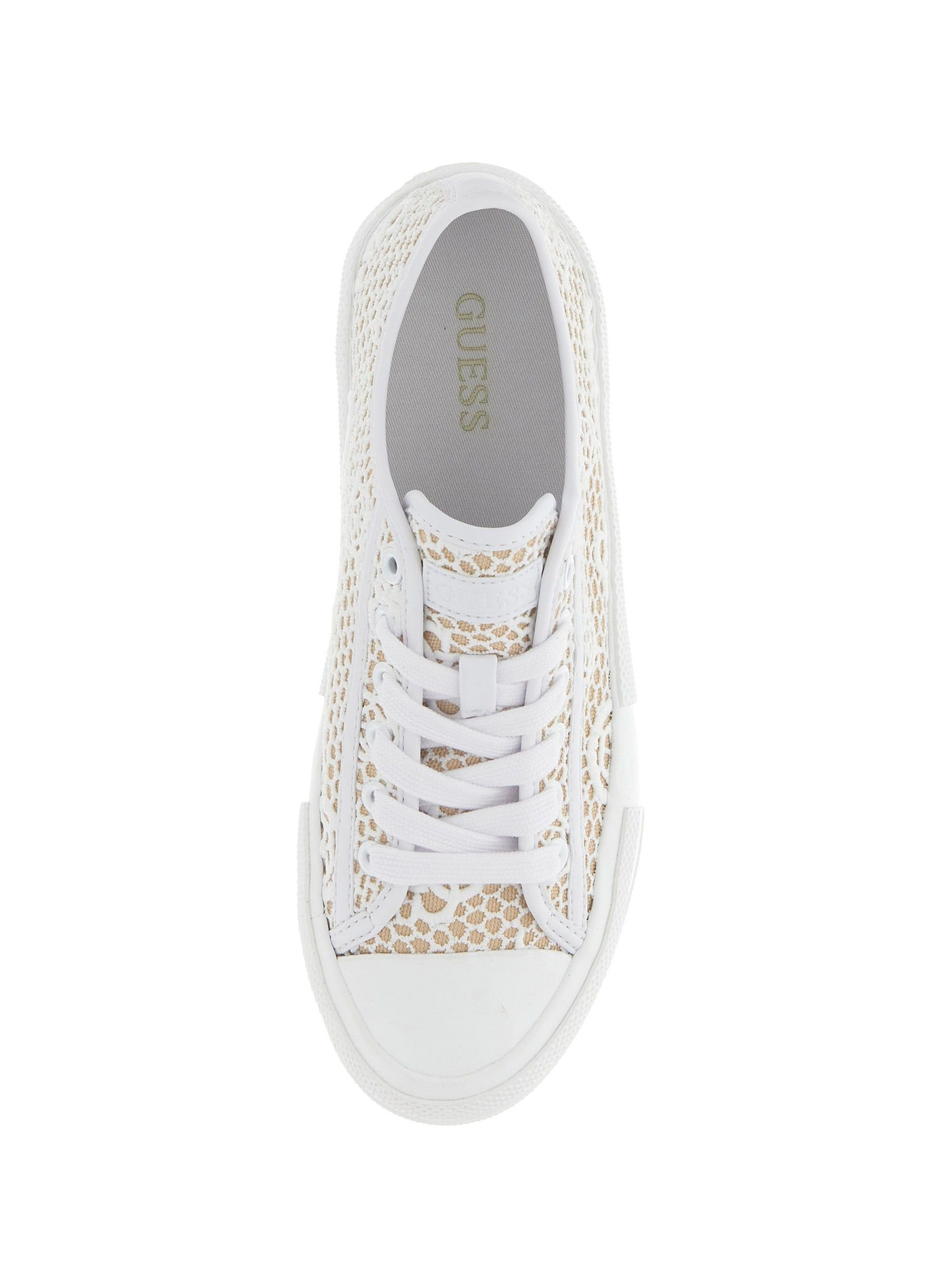 Scarpe da ginnastica in rete Carey GUESS Bianco