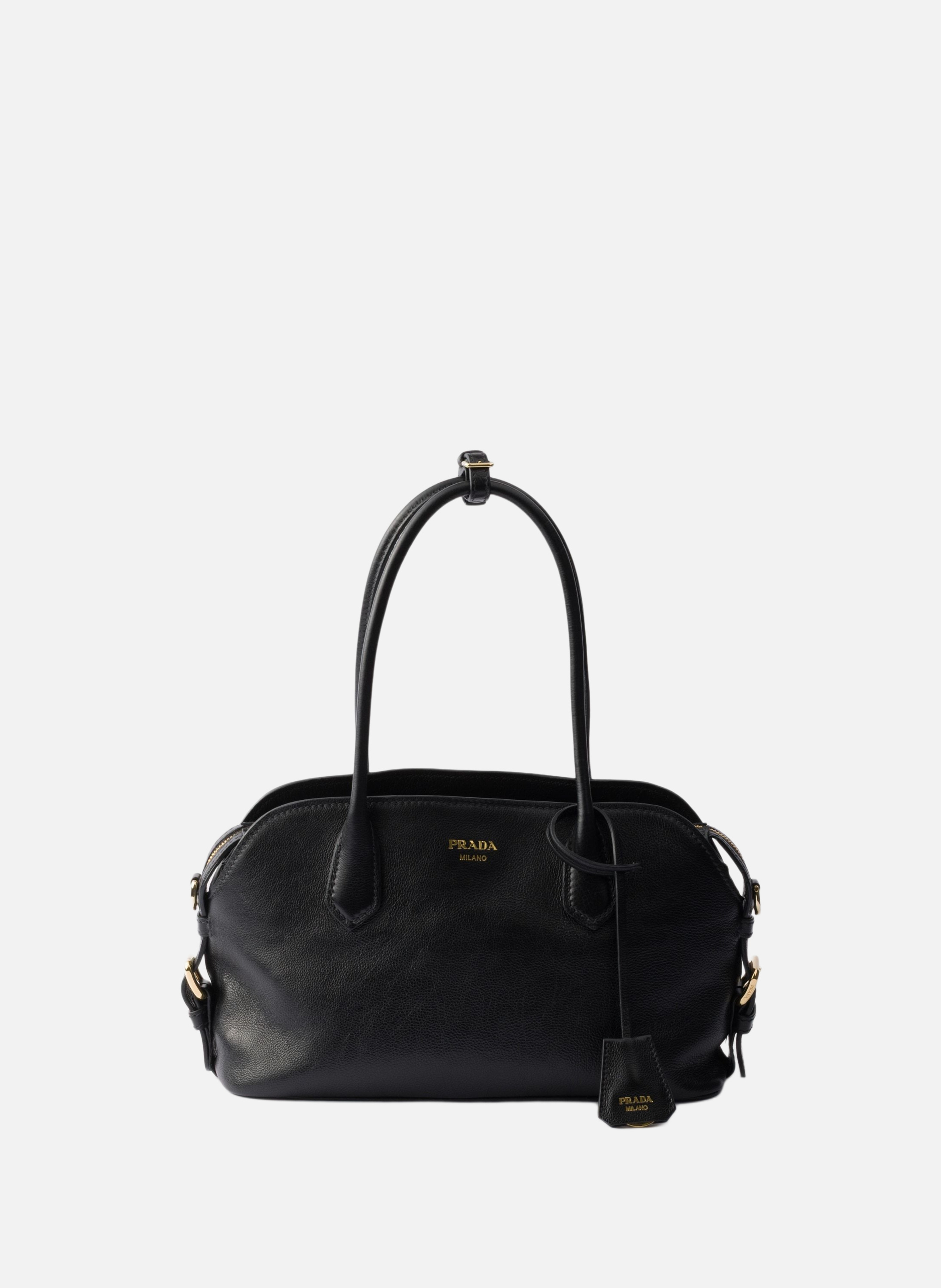 Cabas en cuir PRADA Noir