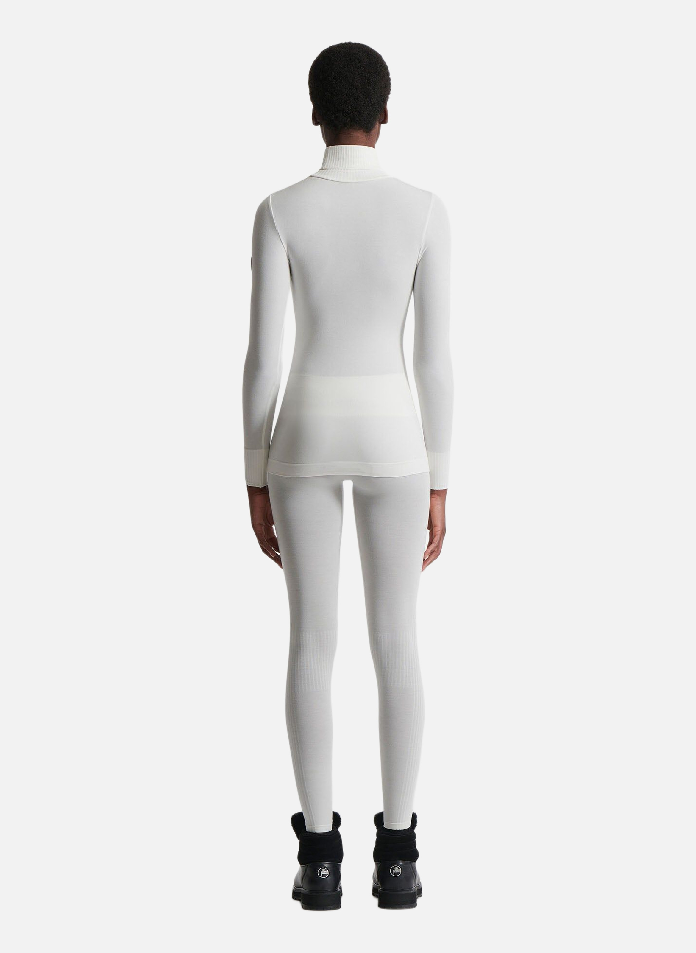 Alisier roll-neck regular fit sweater. FUSALP White