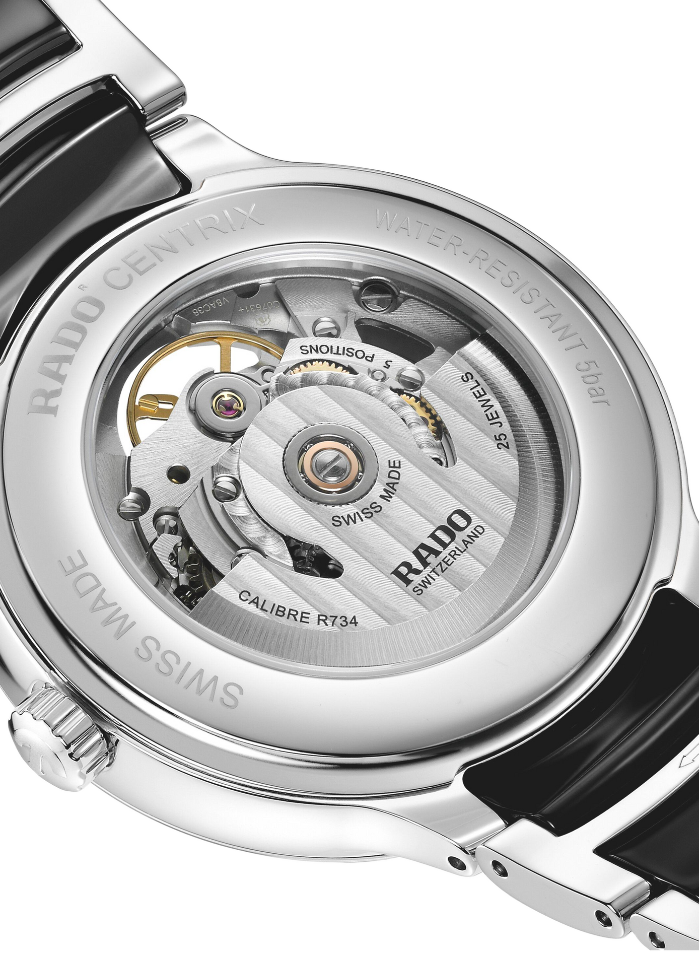 Montre automatique Centrix Automatic Open Heart en céramique RADO Bleu