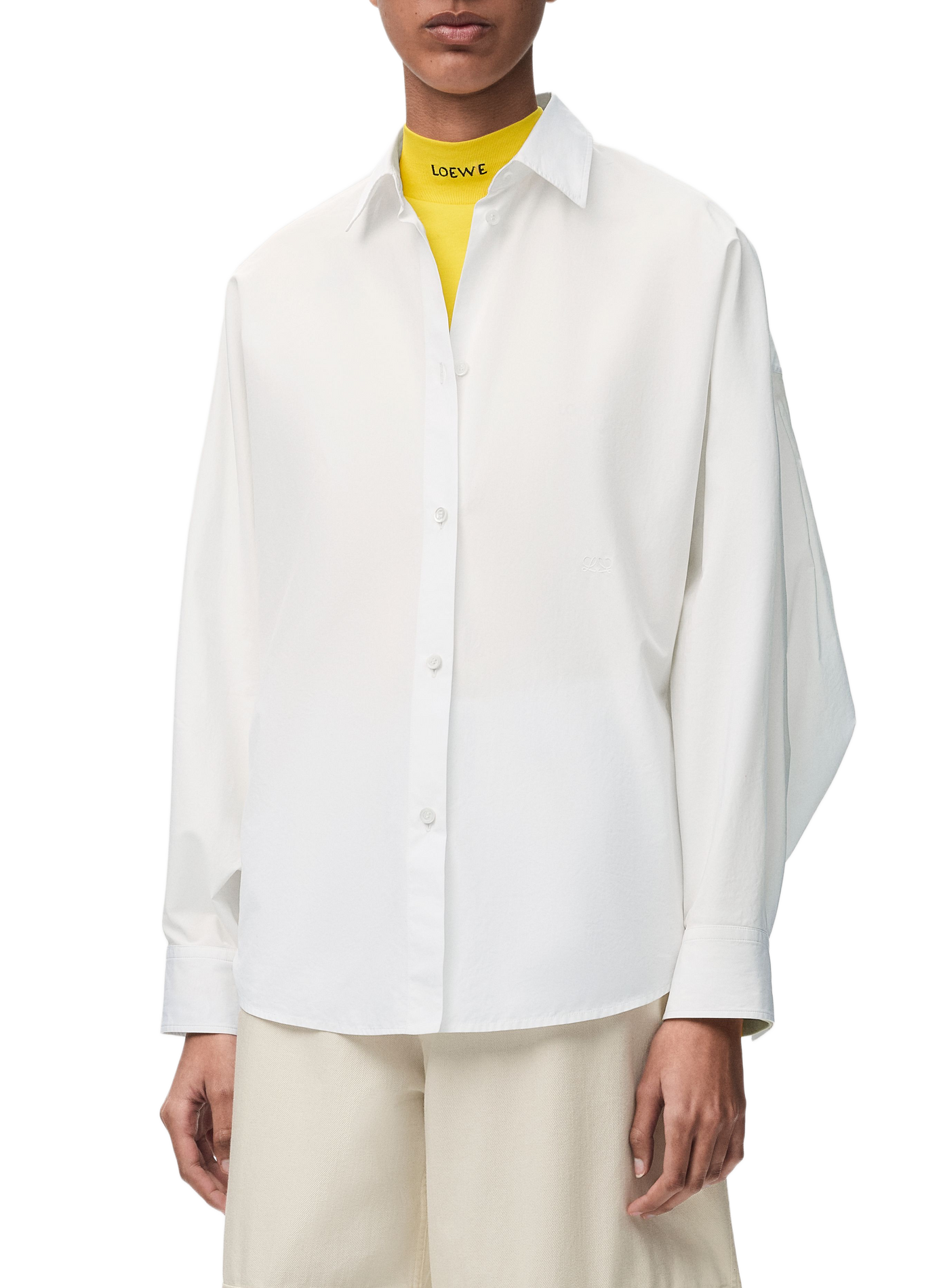 Chemise en popeline coton LOEWE Blanc