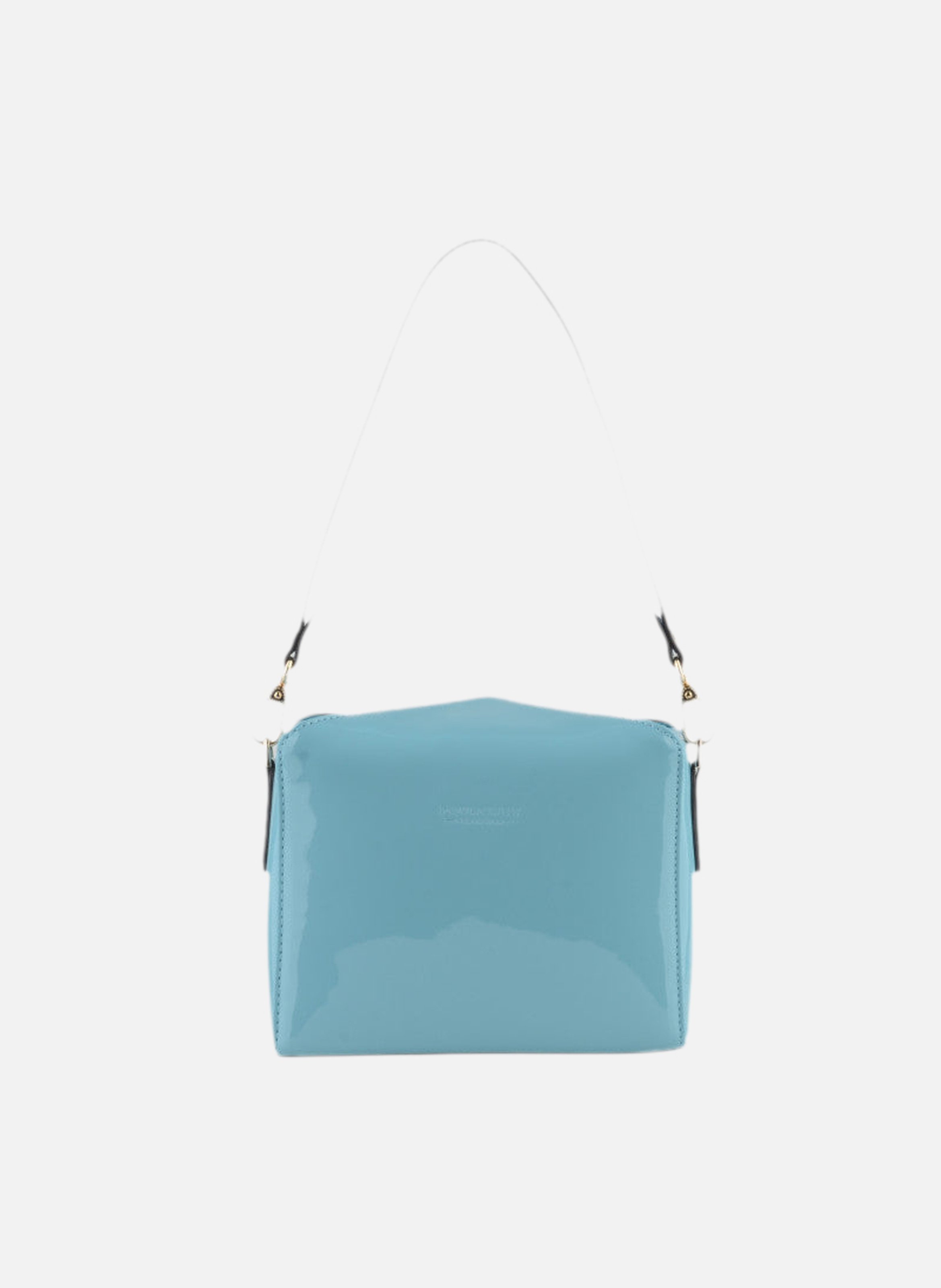 Cassetta vernis | sac porté épaule en cuir de vachette  Lagon