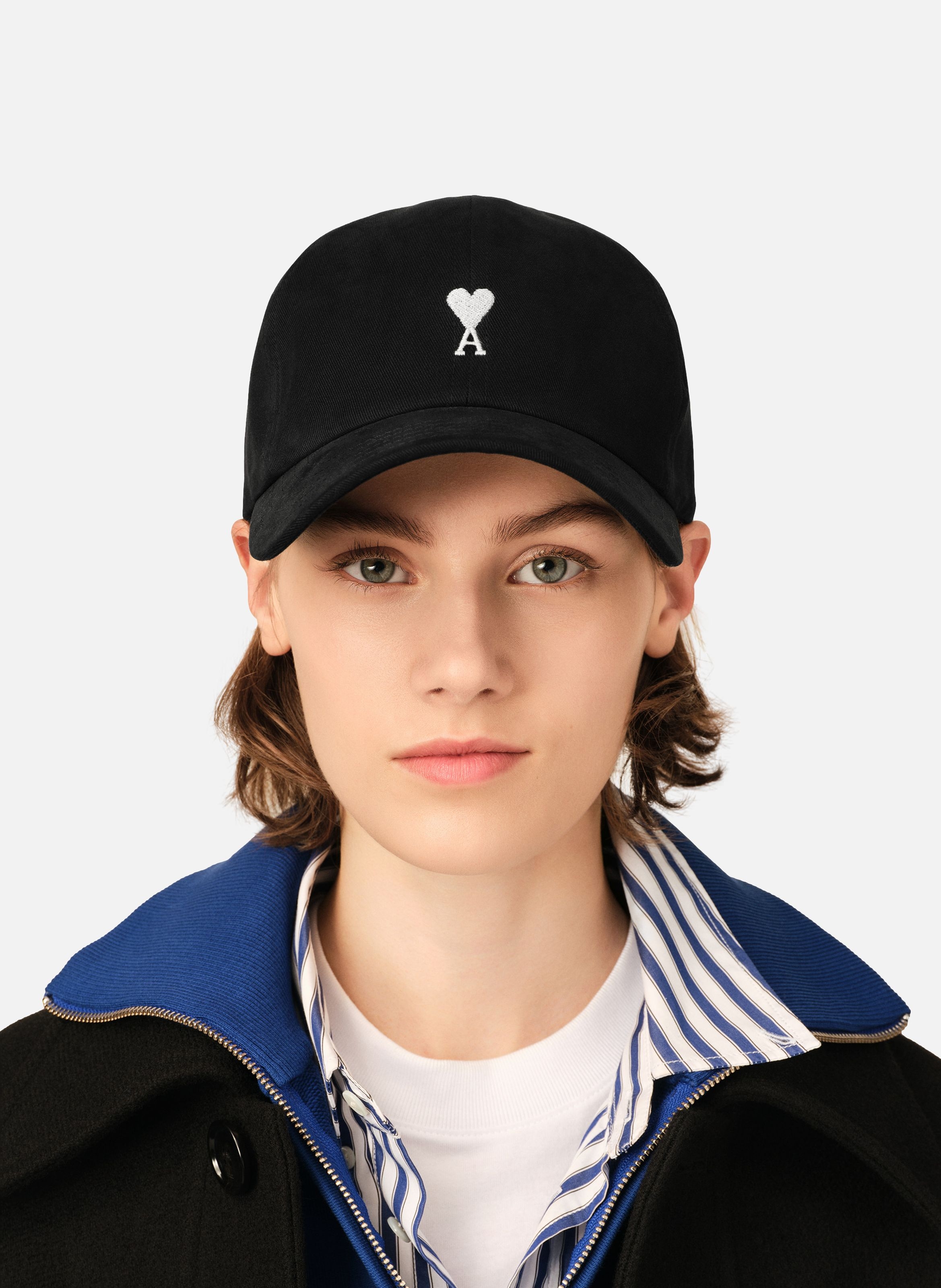 Casquette unisexe en coton ami de coeur AMI PARIS Noir