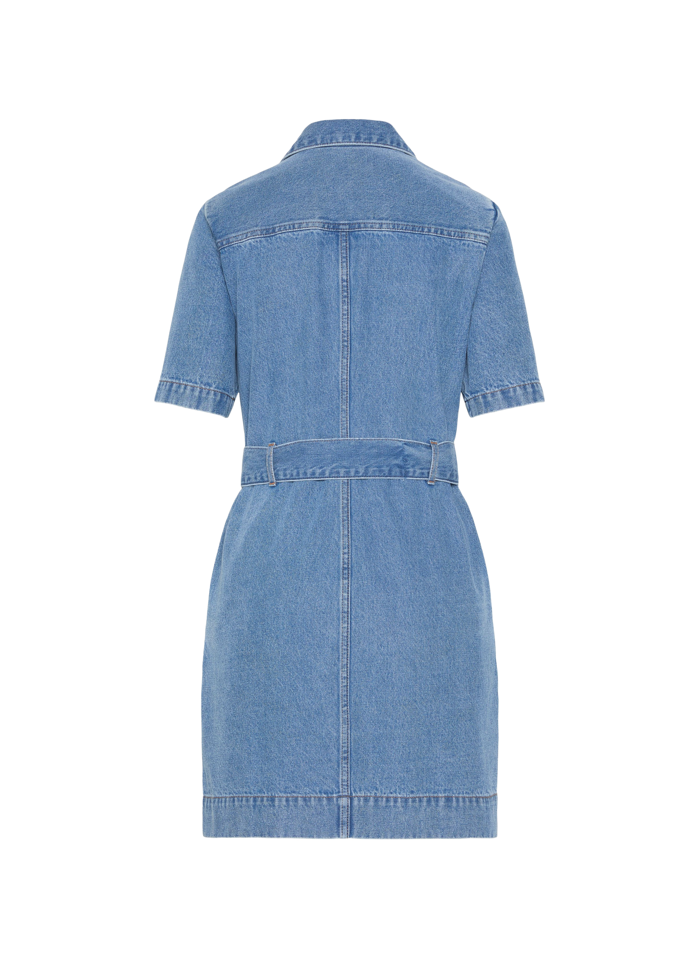 Kurzes Baumwollkleid CALVIN KLEIN Blau
