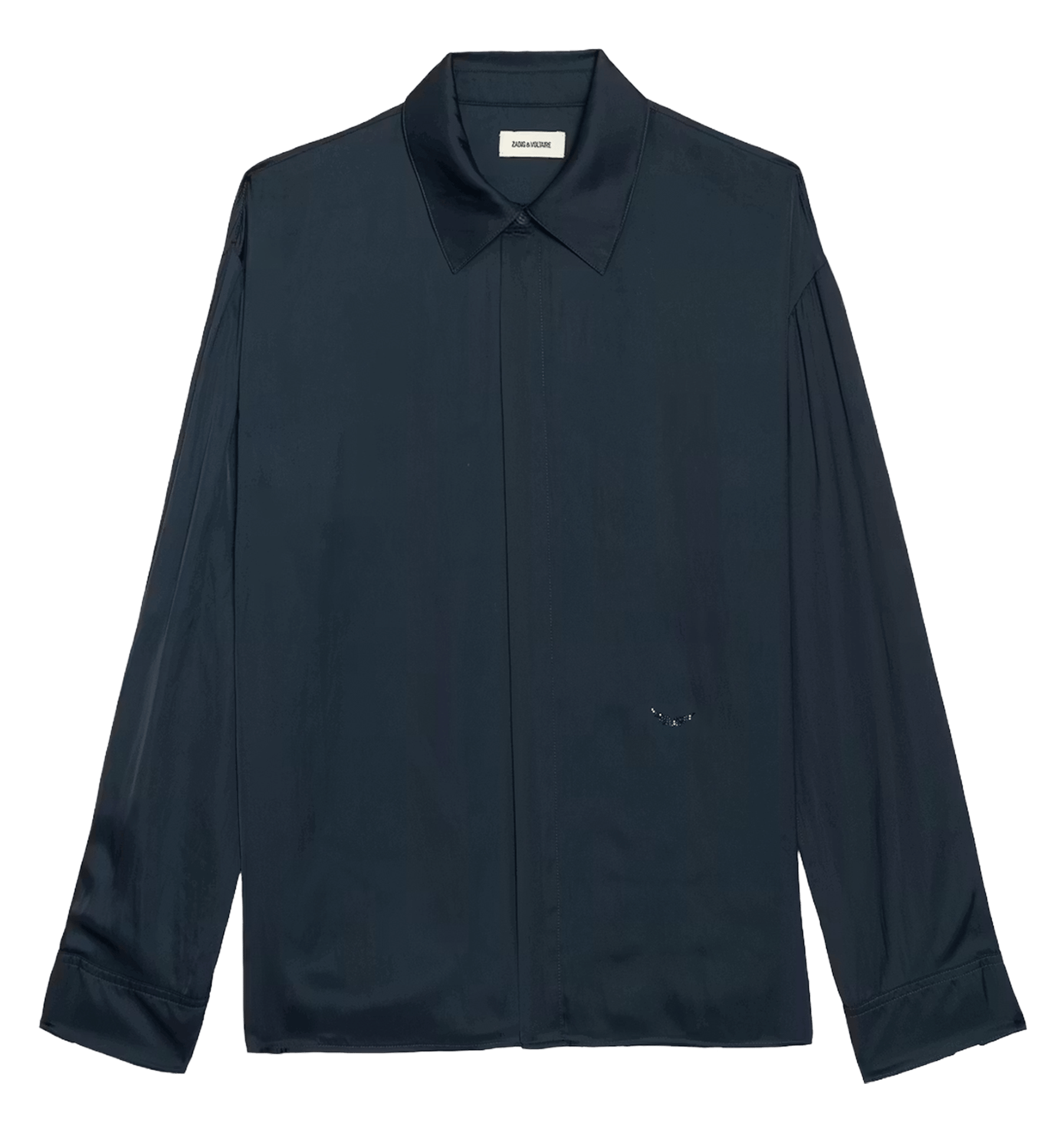 Chemise droite col classique satinée tyrica ZADIG&VOLTAIRE Bleu